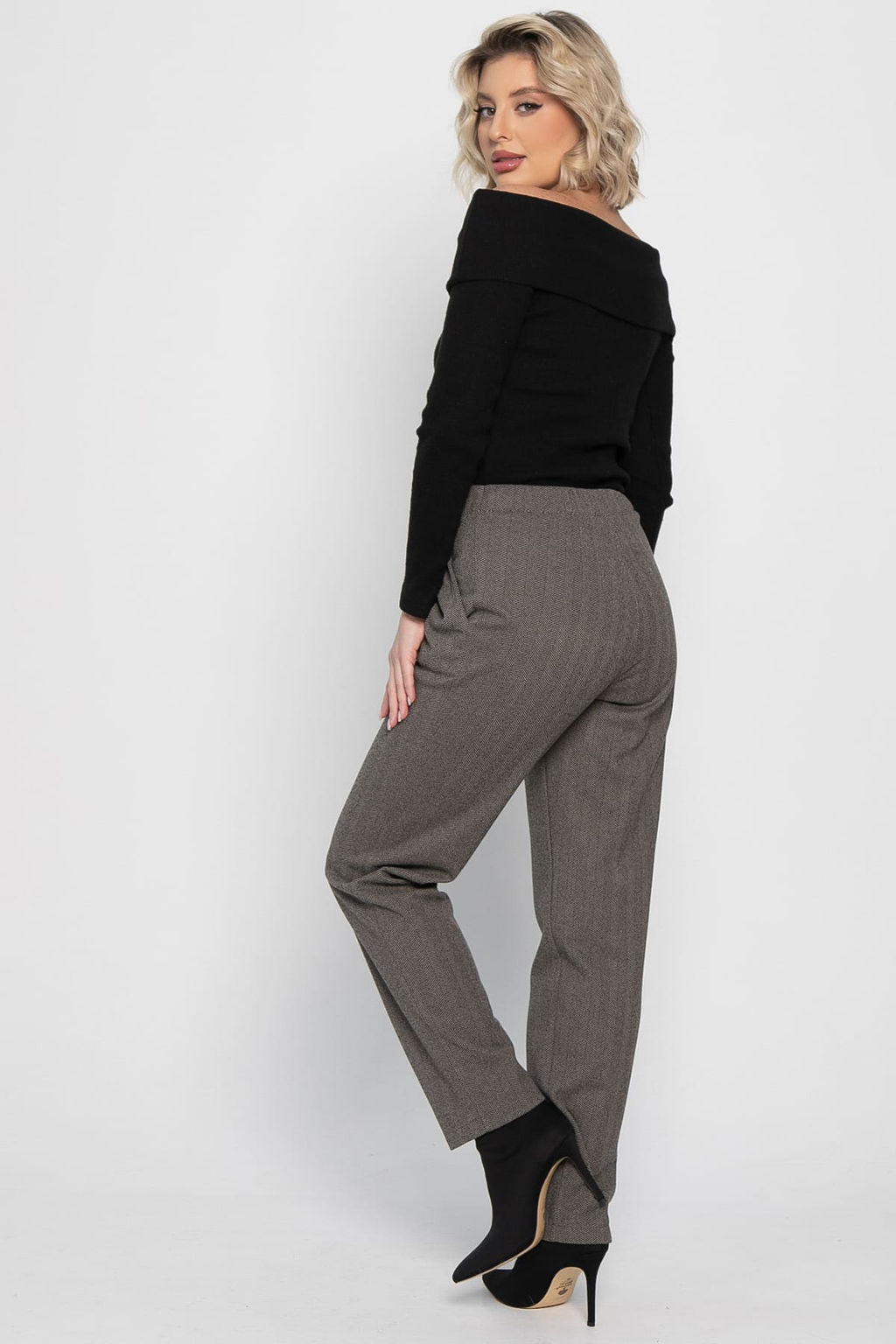 Брюки зауженные Диксон (коричневые) Б15008-8М