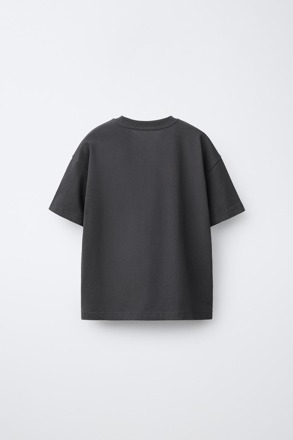 CAMISETA ESTAMPADO TEXTO / Gris antracita - Zara фото 2