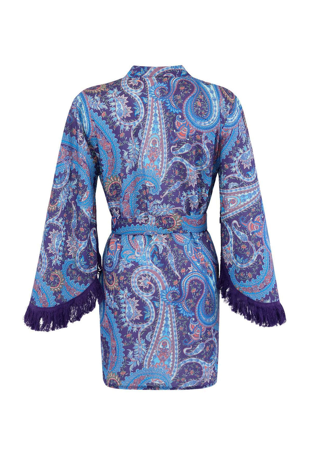 Cicek Desenli Mini Dokuma %100 Pamuklu Plaj Kimono&Kaftan TBESS23KM00004 - Trendyolmilla фото 11