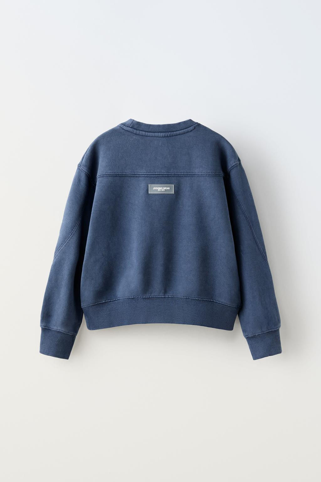 FADED SWEATSHIRT WITH SLOGAN - Zara фото 2