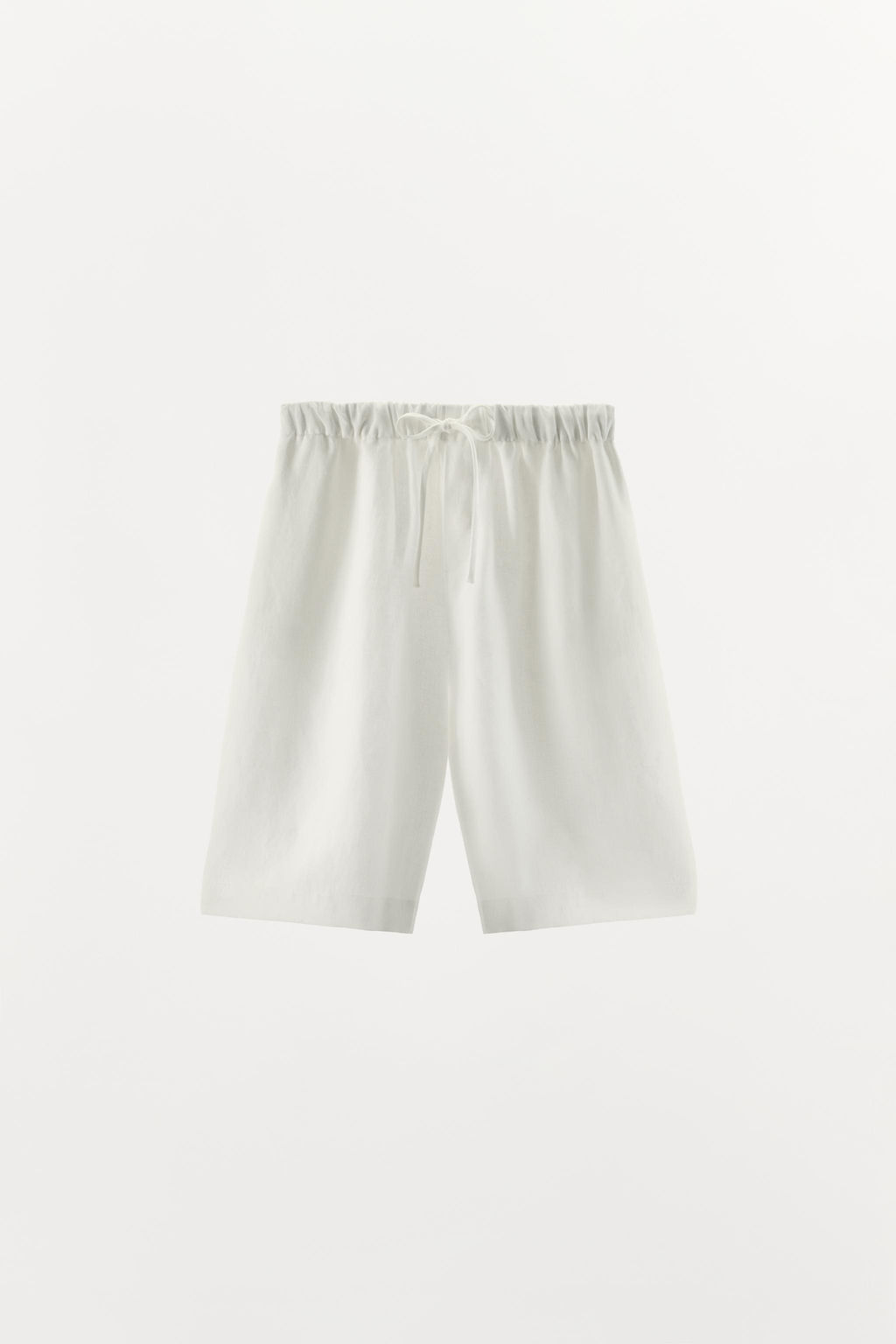 BERMUDA CORDONES LINO / Blanco - Zara фото 4