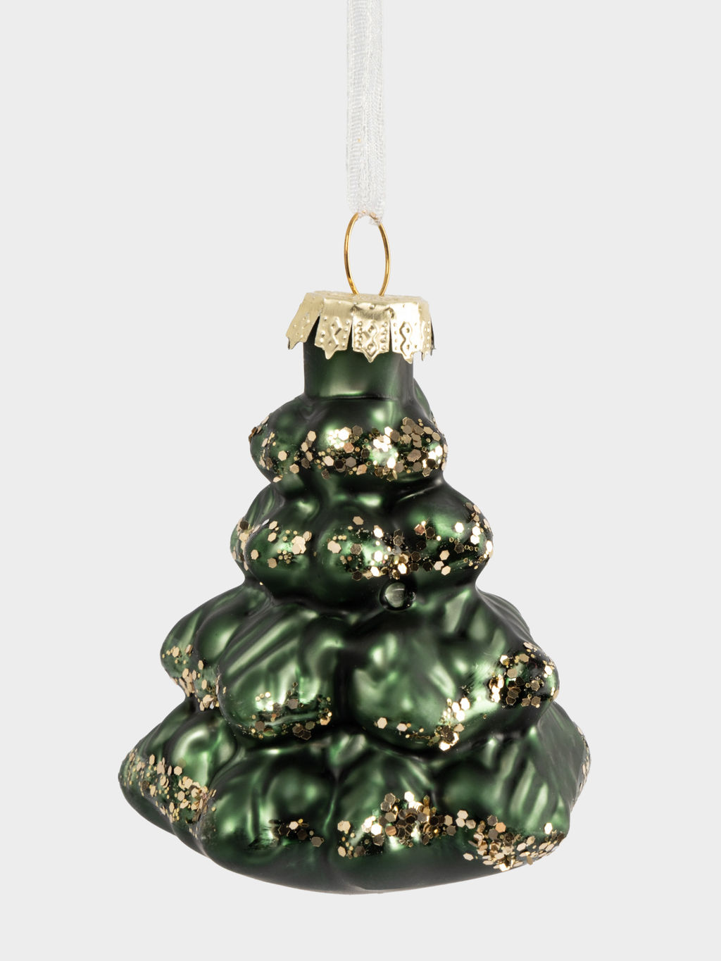 Набор елочных игрушек, 7 см, 2 шт, стекло, Елка/Лошадка, New year - Anna lafarg фото 2