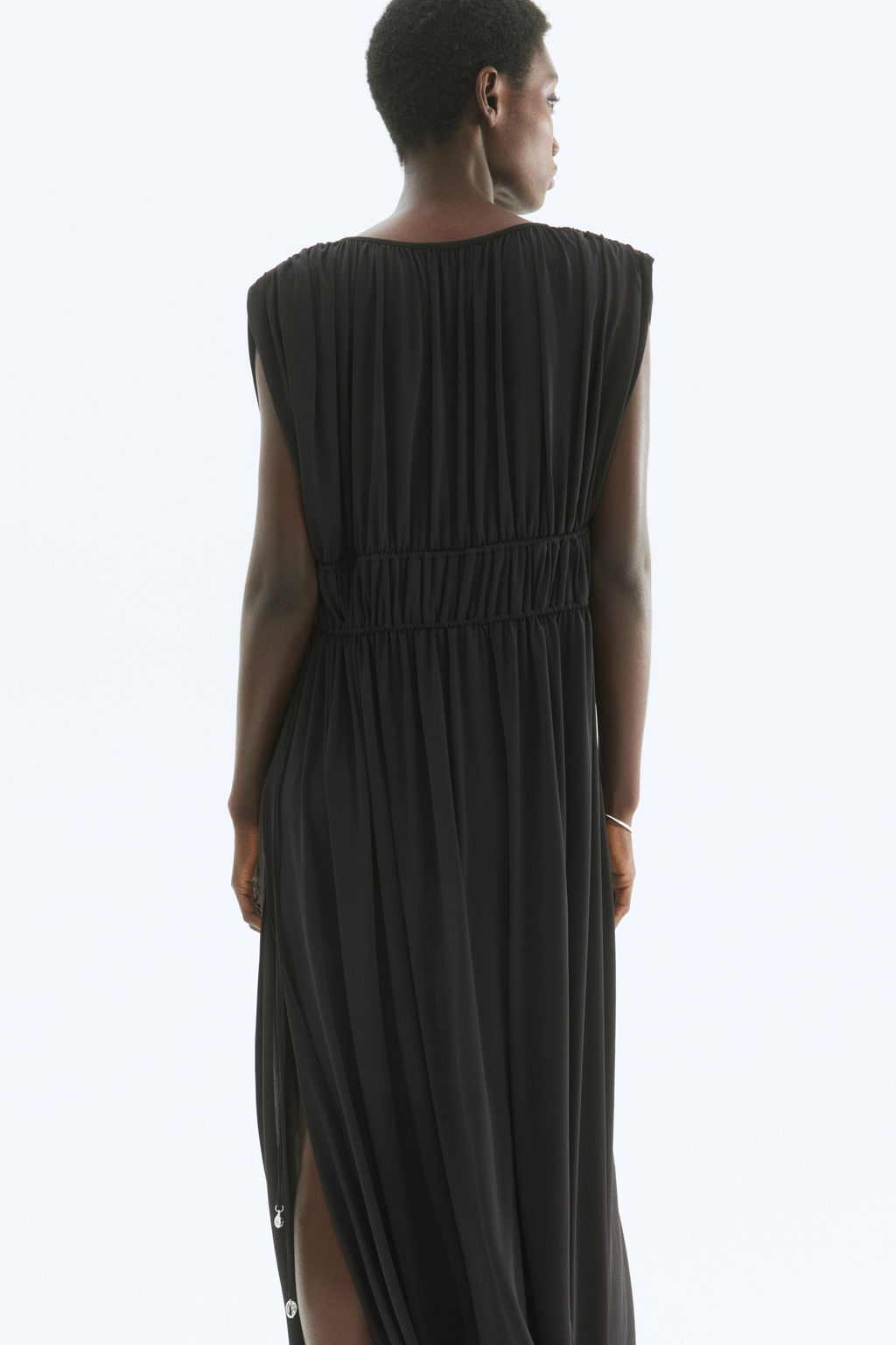 Vestido drapeado con cord?n de ajuste - H&m фото 6