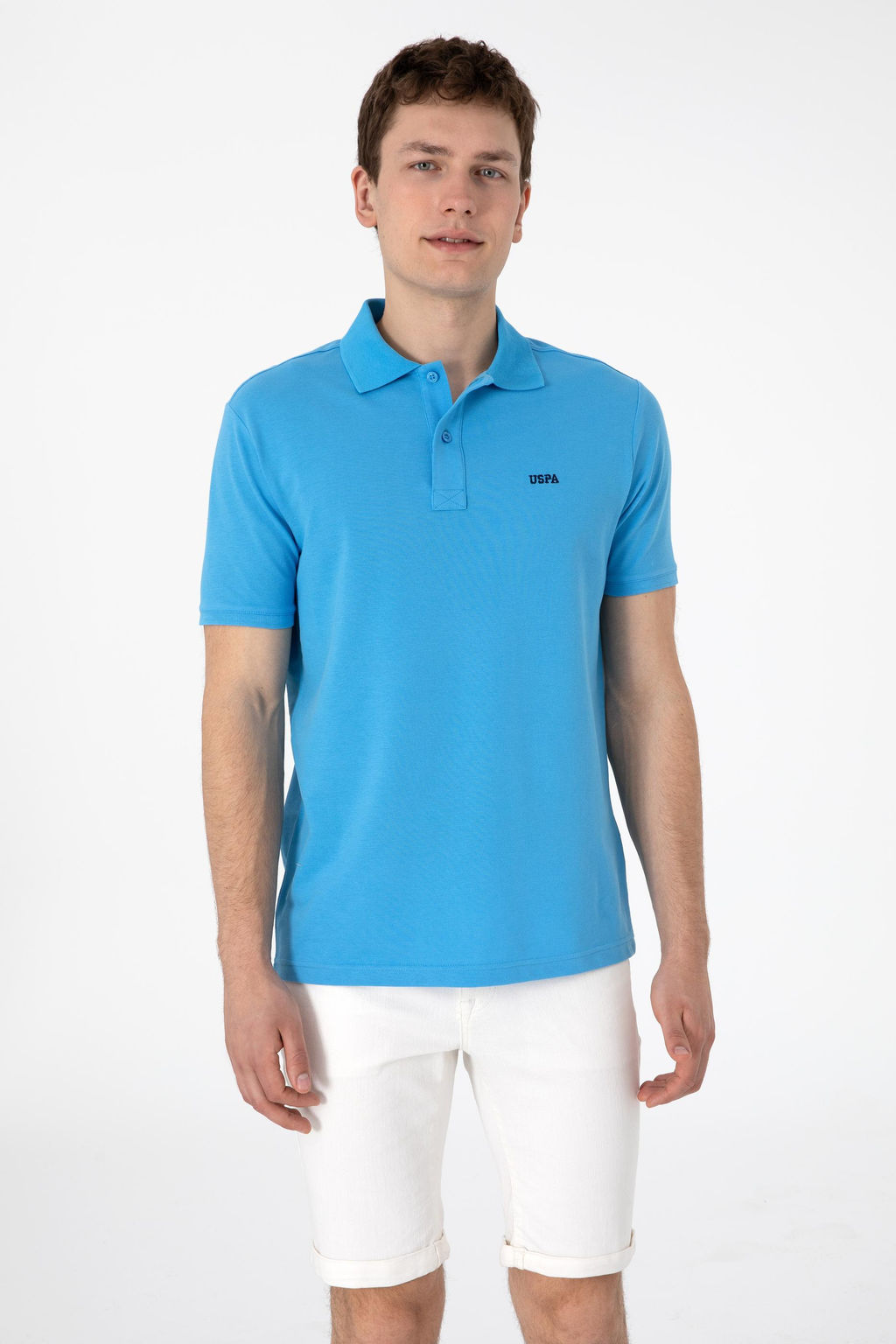 Erkek Regular Fit Polo Yaka Turkuaz Basic Ti__rt Sepette S_rpriz _ndirim - U.s. polo assn фото 3