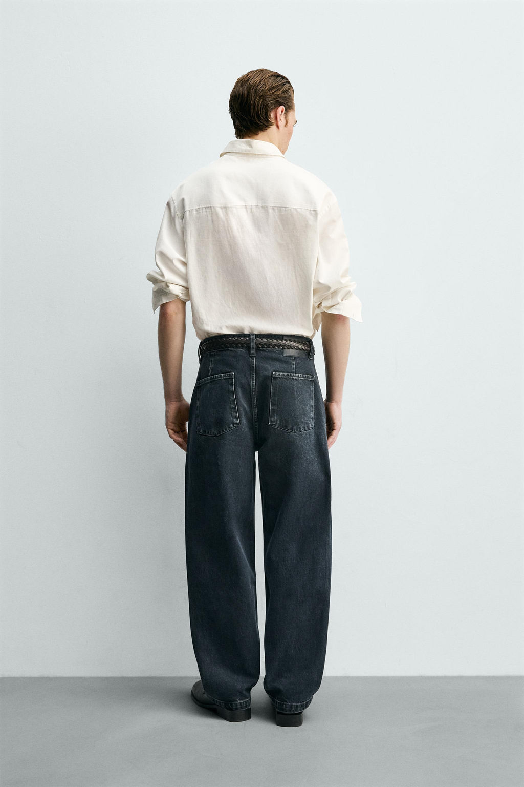 DENIM CHINO TROUSERS - Zara фото 3