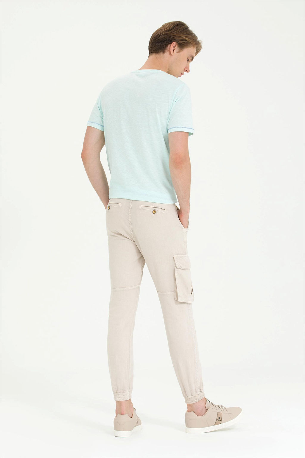 Мужские брюки из плотной ткани Stone - U.s. polo assn фото 4