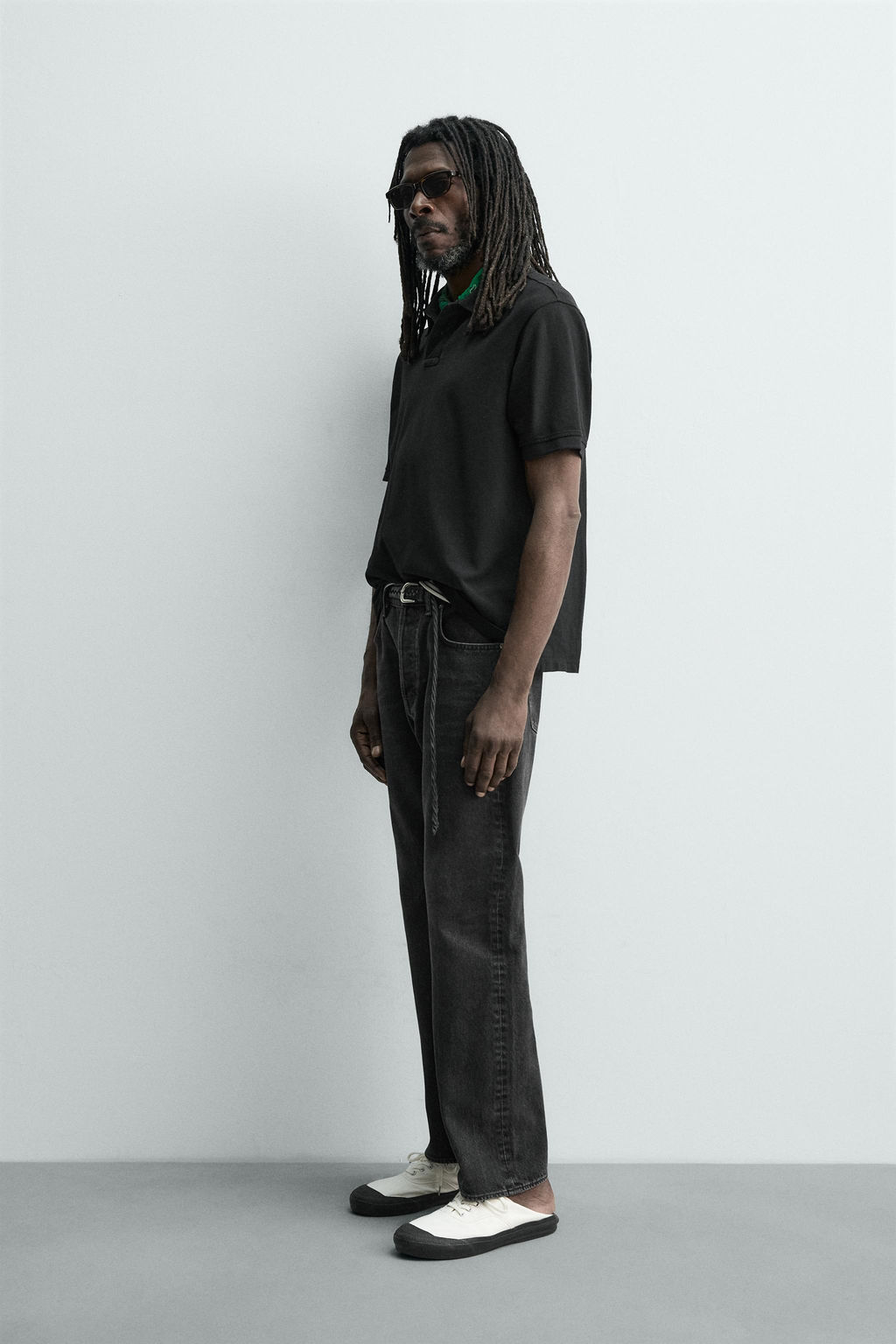 POLO PIQU? LAVADO AARON LEVINE X ZARA / Negro  фото 4