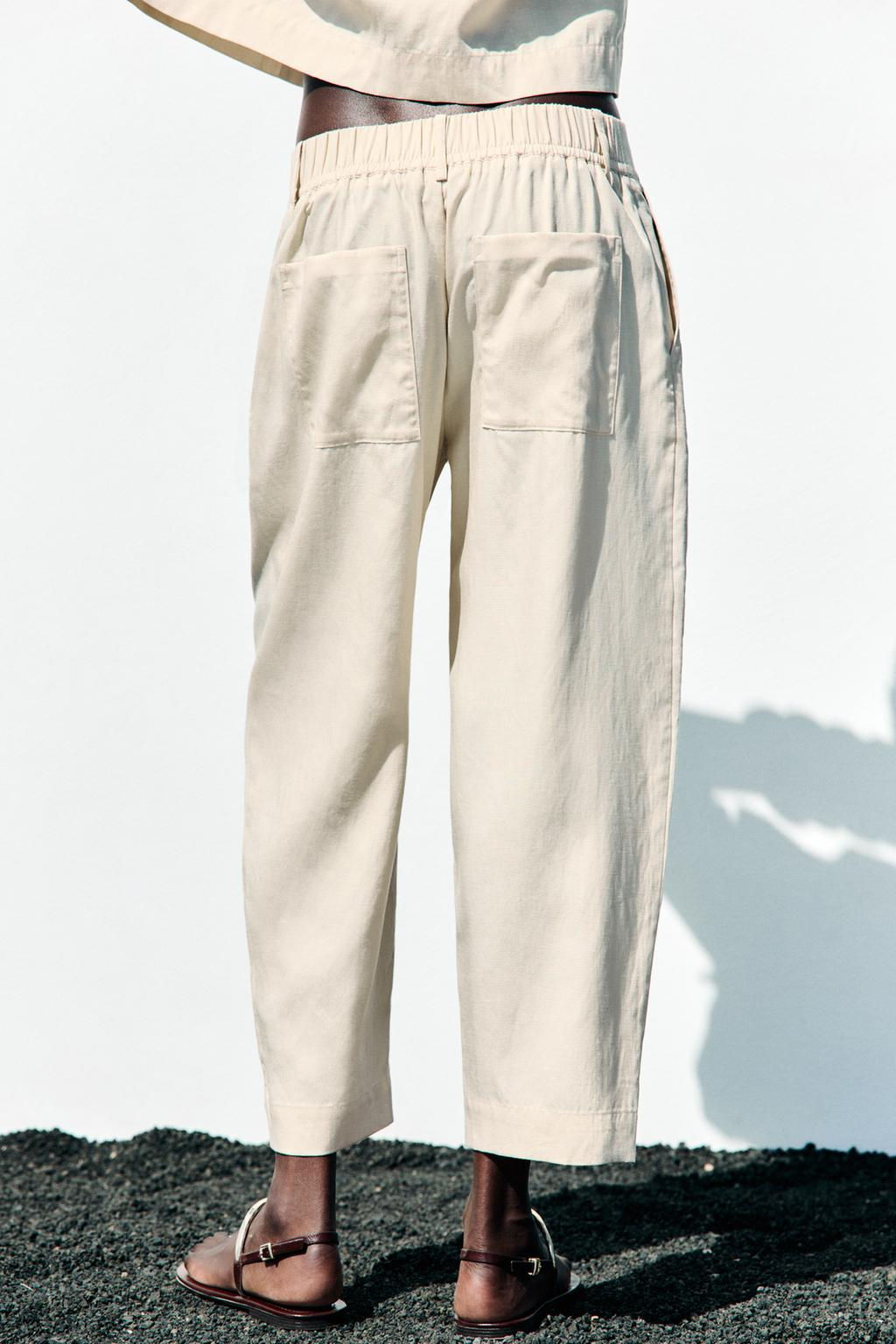 DARTED TROUSERS WITH ELASTIC WAIST - Zara фото 10