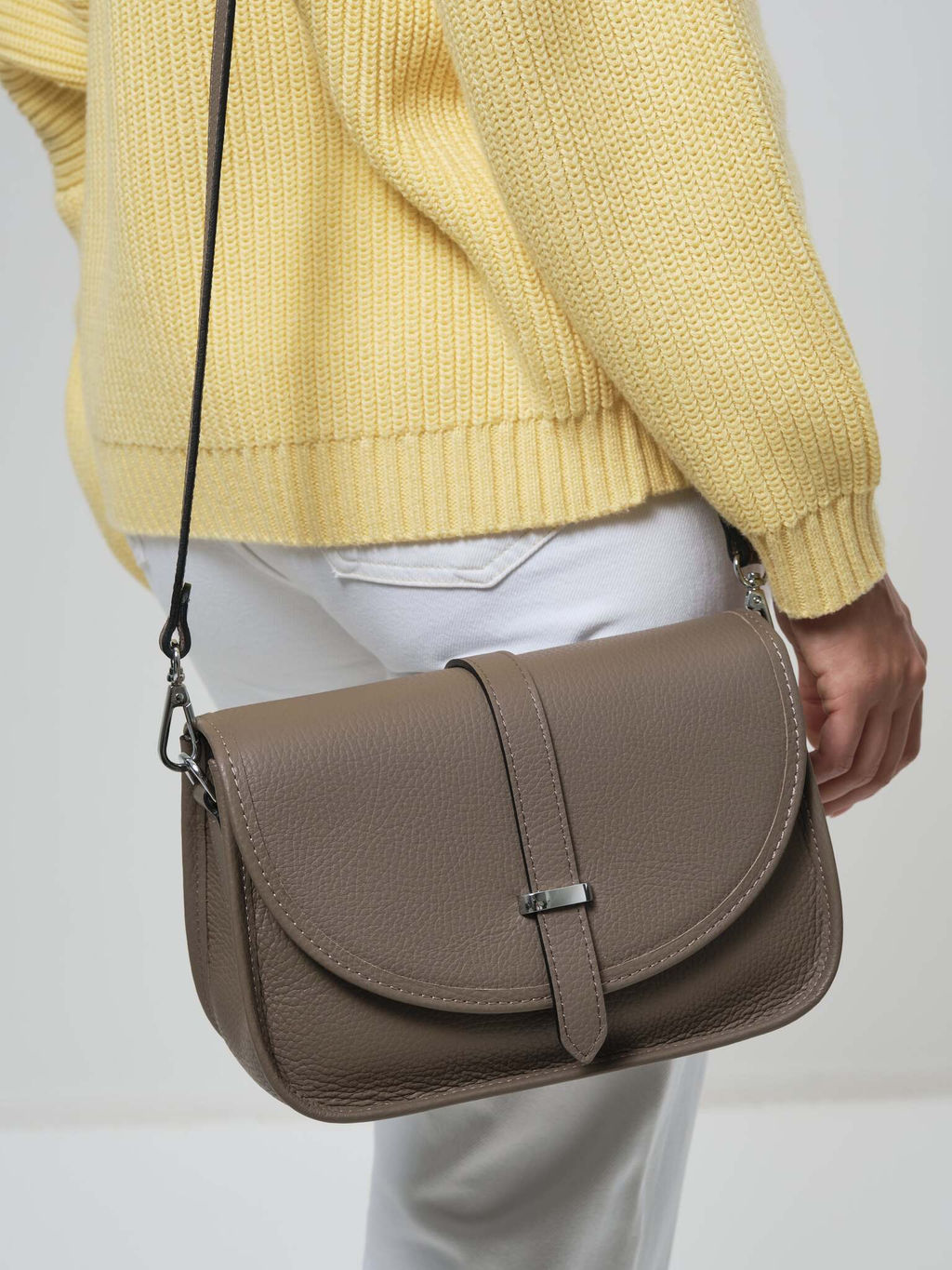 Кожаная сумка Suzy DBR 31110 таупе  фото 4