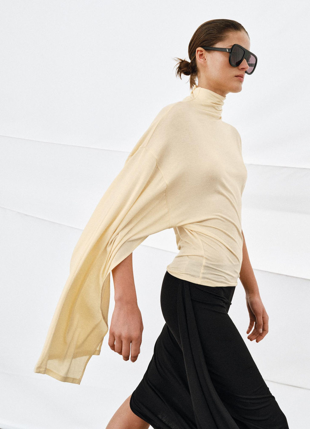TOP ASIM?TRICO FLUIDO / Mantequilla - Zara фото 4