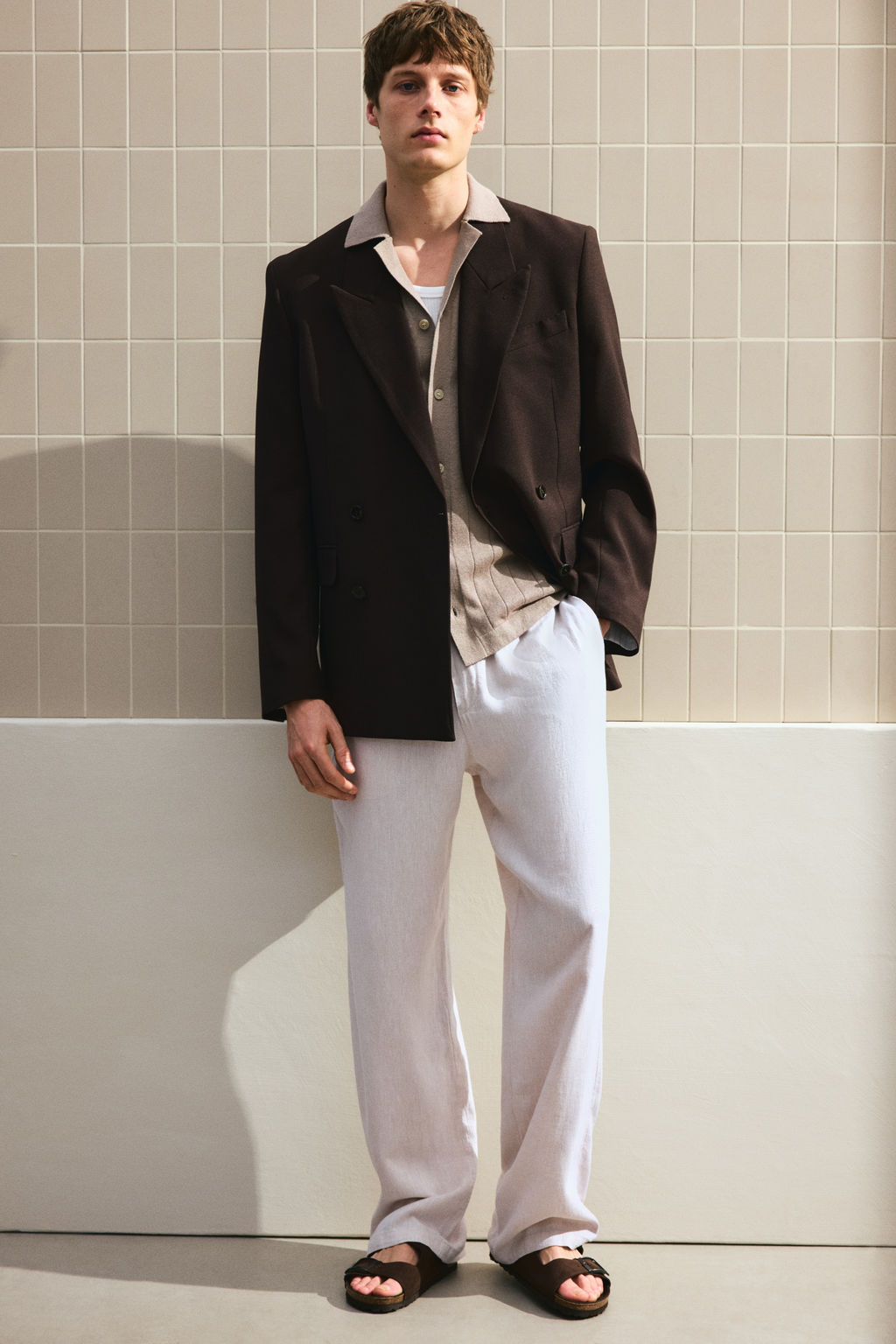 Camisa resort en mezcla de lino Regular Fit - H&m фото 8