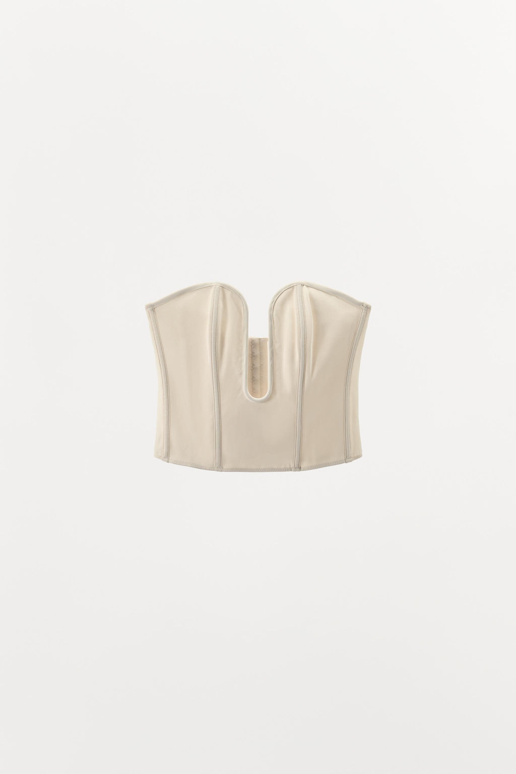 VISCOSE CORSET WITH METAL PIECE