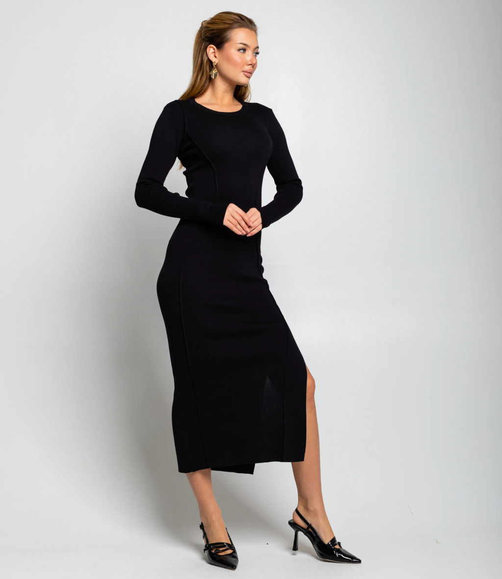Платье #КТ02179, чёрный - Dommod фото 3