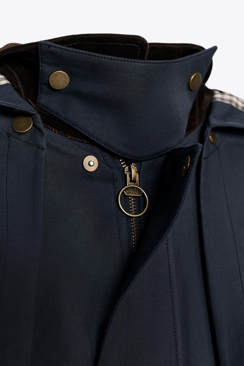 HOODED CONTRAST LAPEL TRENCH COAT ZW COLLECTION - Zara фото 8