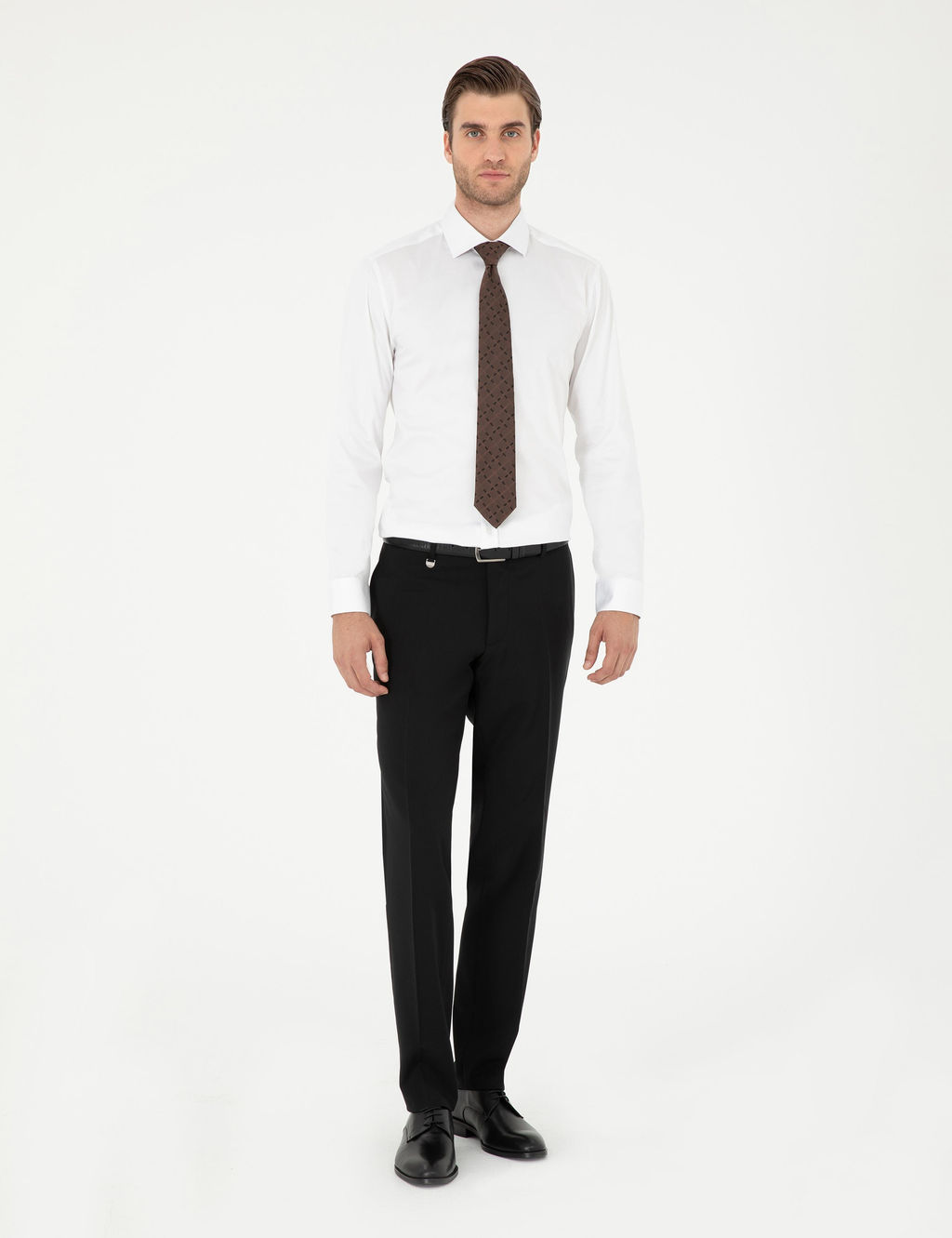 Beyaz Ex. Slim Fit Uzun Kollu Basic G_mlek