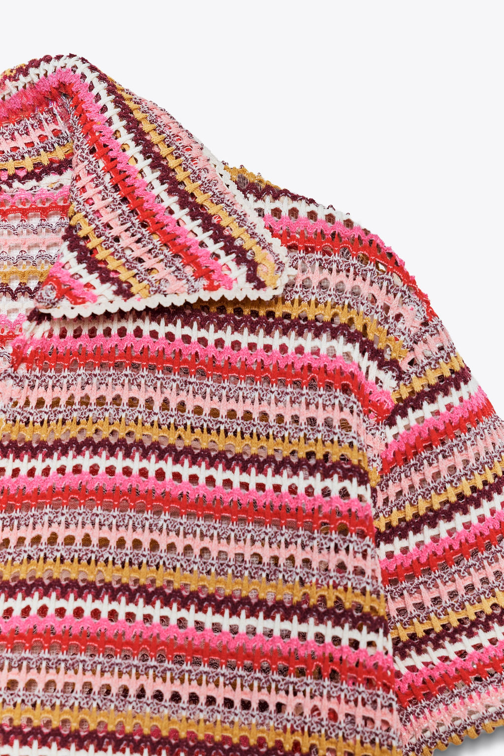 CROCHET POLO SHIRT - Zara фото 5