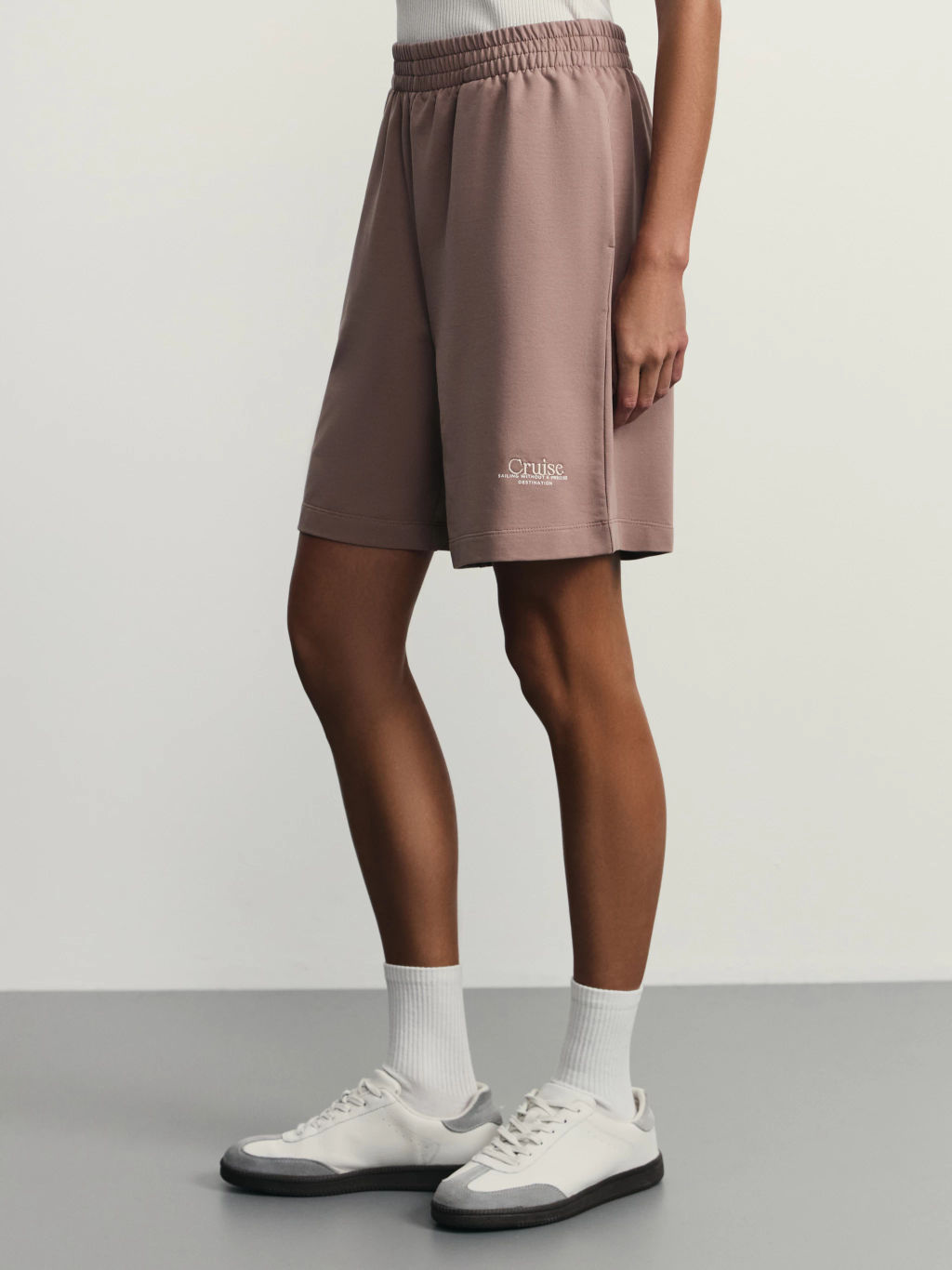 Трикотажные шорты с эластичным поясом / Zarina  фото 4