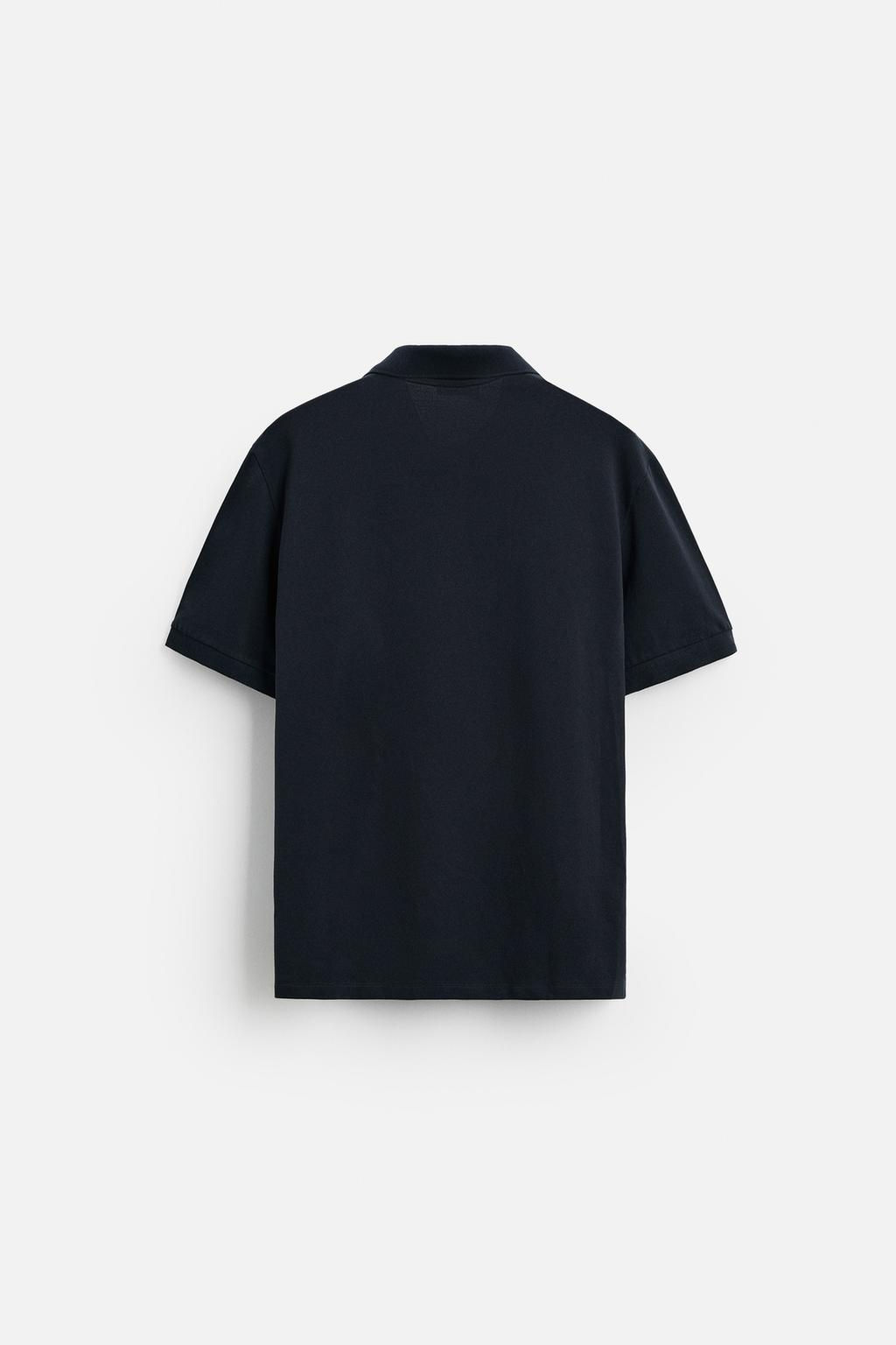 BASIC PIQUE TEXTURE POLO SHIRT - Zara фото 9