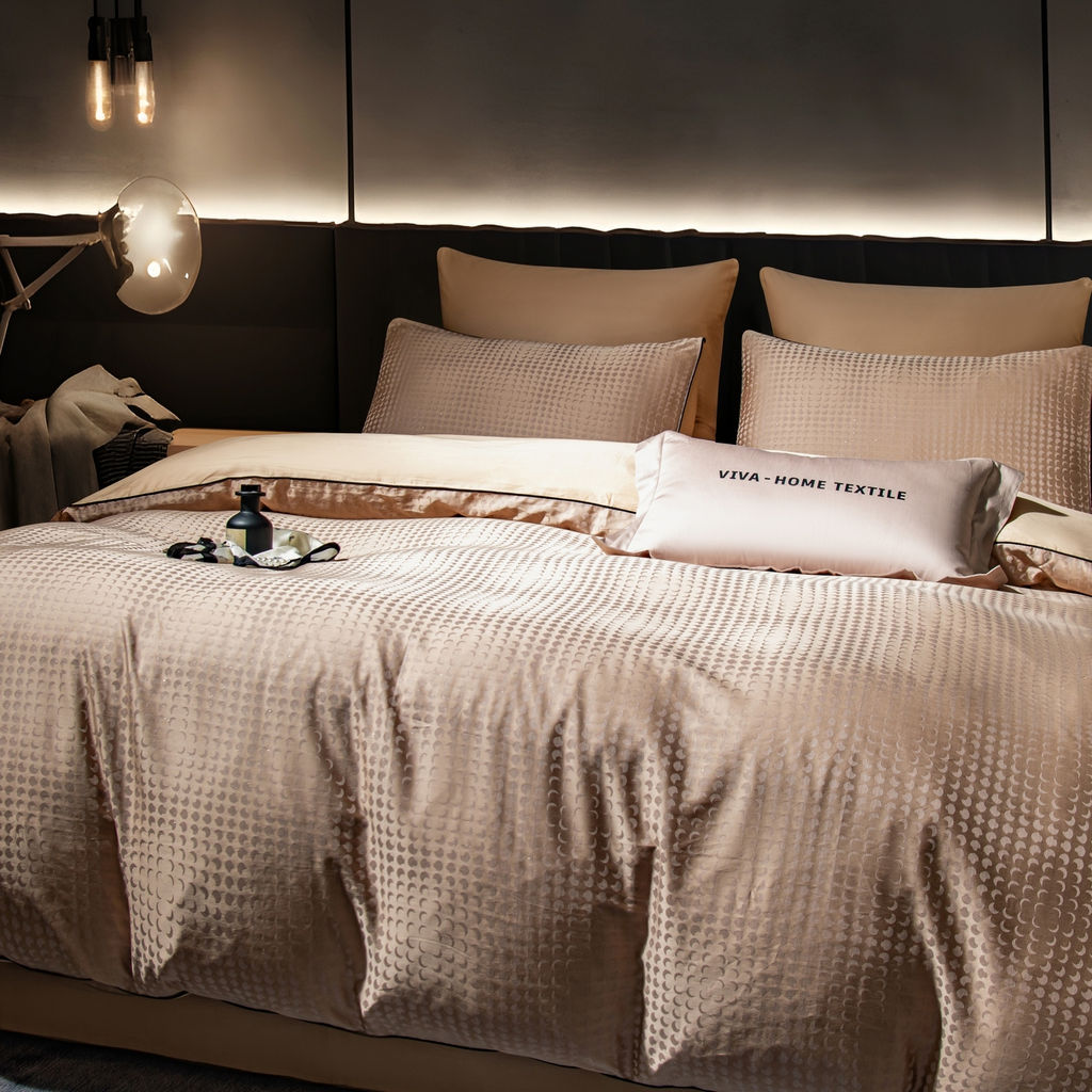 Комплект постельного белья Сатин-Жаккард Тессоро MT004 Евро 4 Наволочки - Ситрейд фото 9