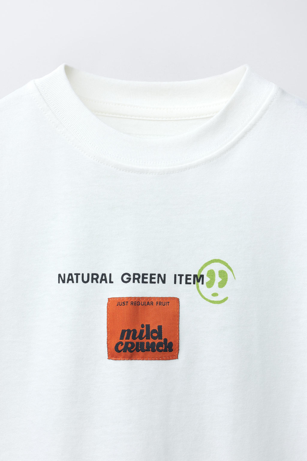 CAMISETA ESTAMPADO MANZANA / Lima claro - Zara фото 3