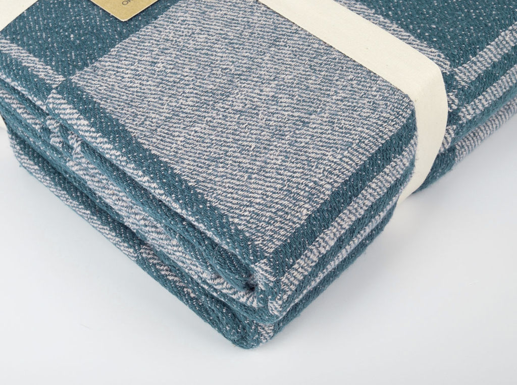 20С30-ШР/у./л.суп/ст 210*200 Плед "Клетка" цв. 250 рис. 4 синий