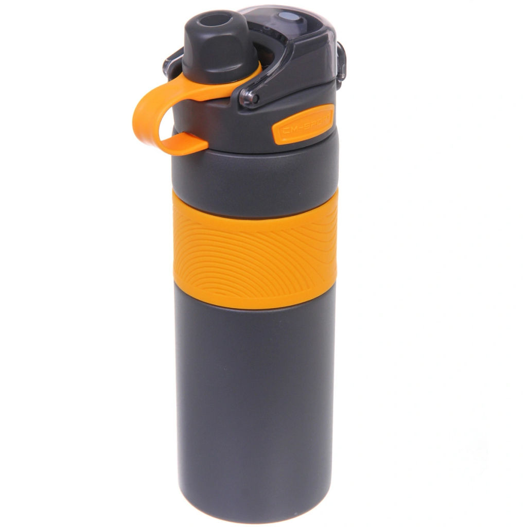 Термос 800мл "Фитнесс", цвет темно-серый