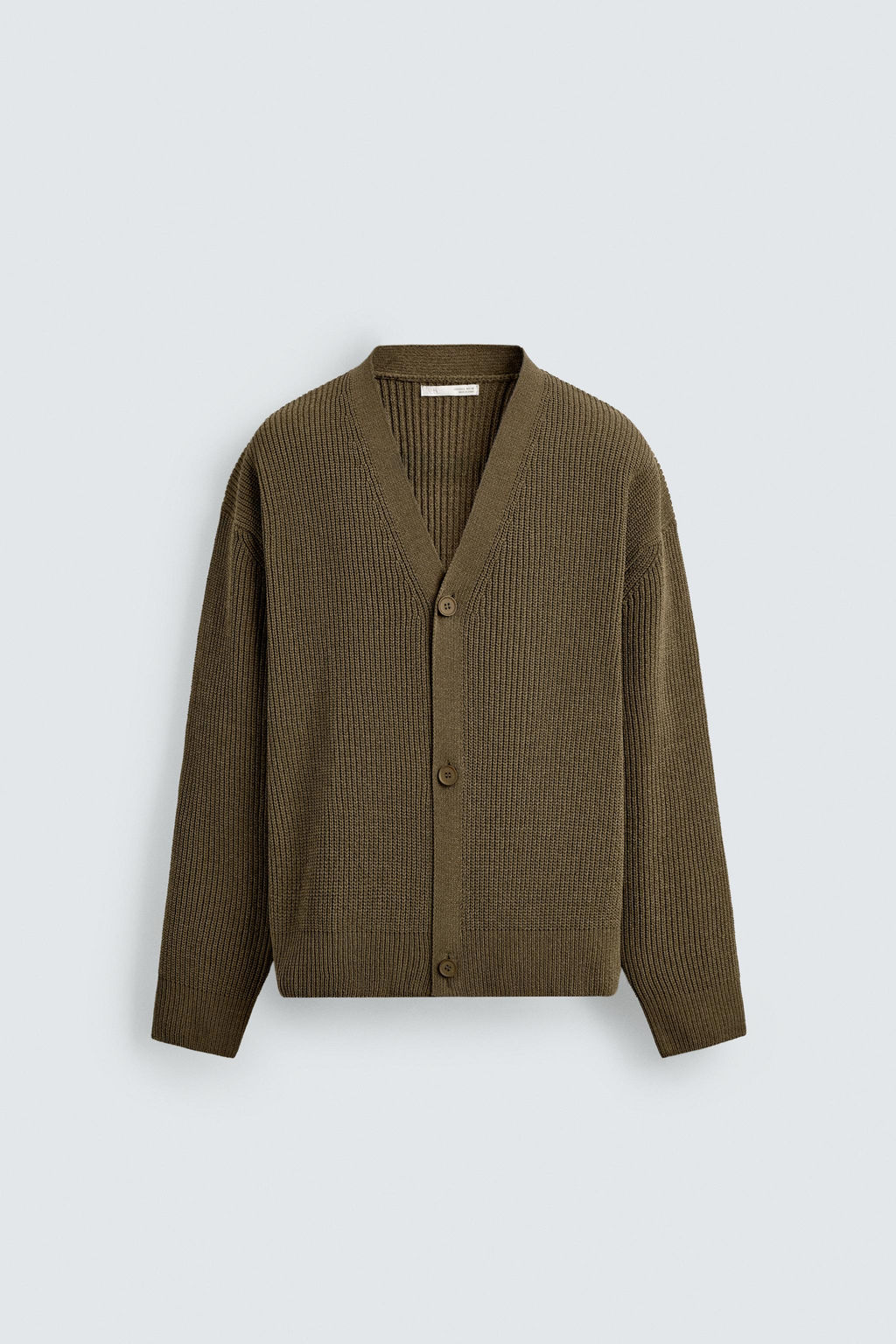 TEXTURED RELAXED FIT CARDIGAN - Zara фото 7
