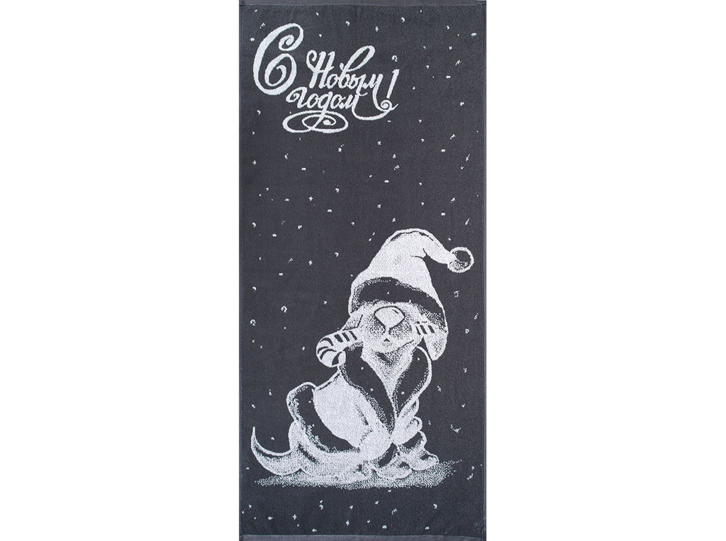 Полотенце махровое 6с102.411ж1 БТЦ Сластена (графит5) 67х150см