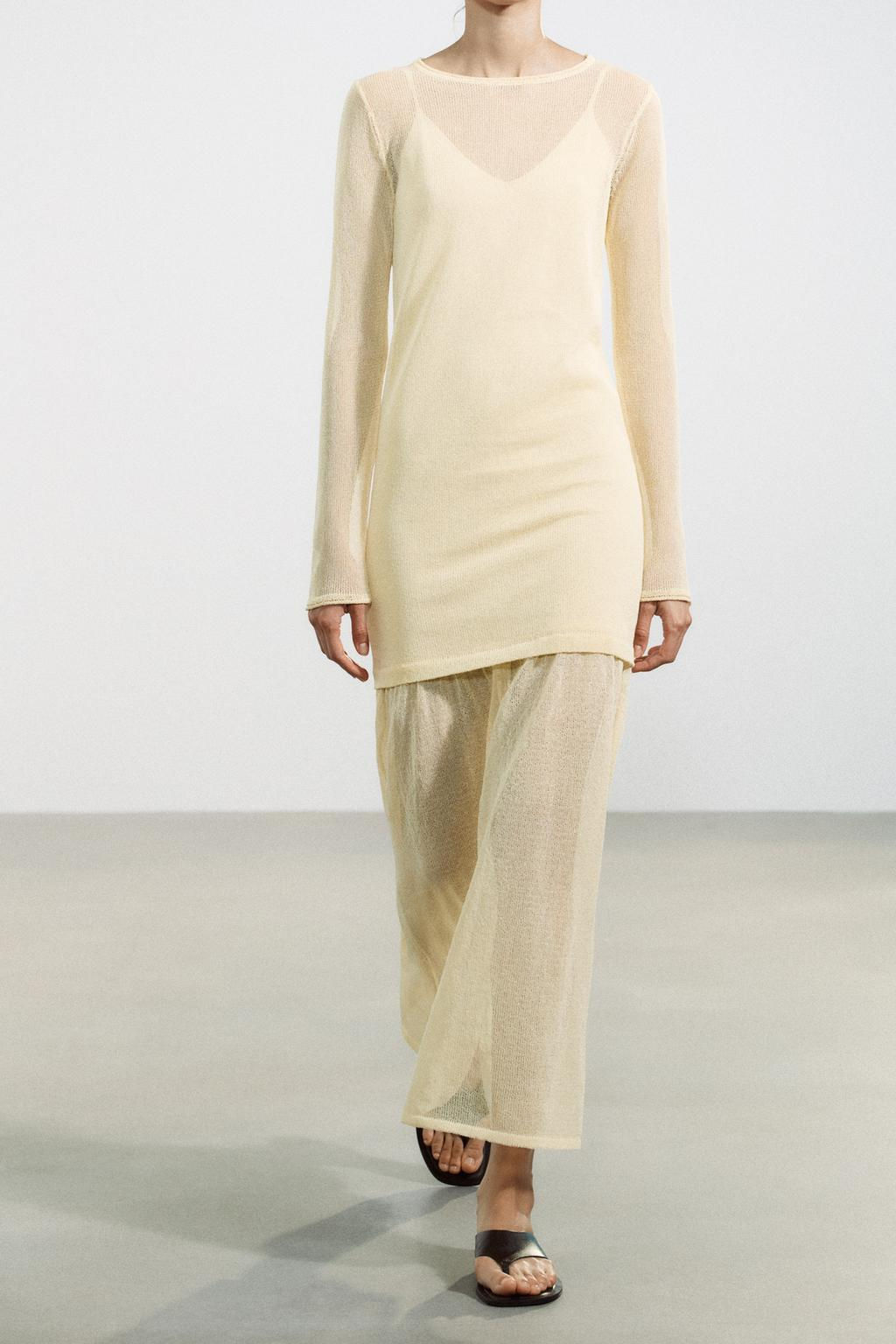 DOUBLE LAYER KNIT DRESS - Zara фото 2