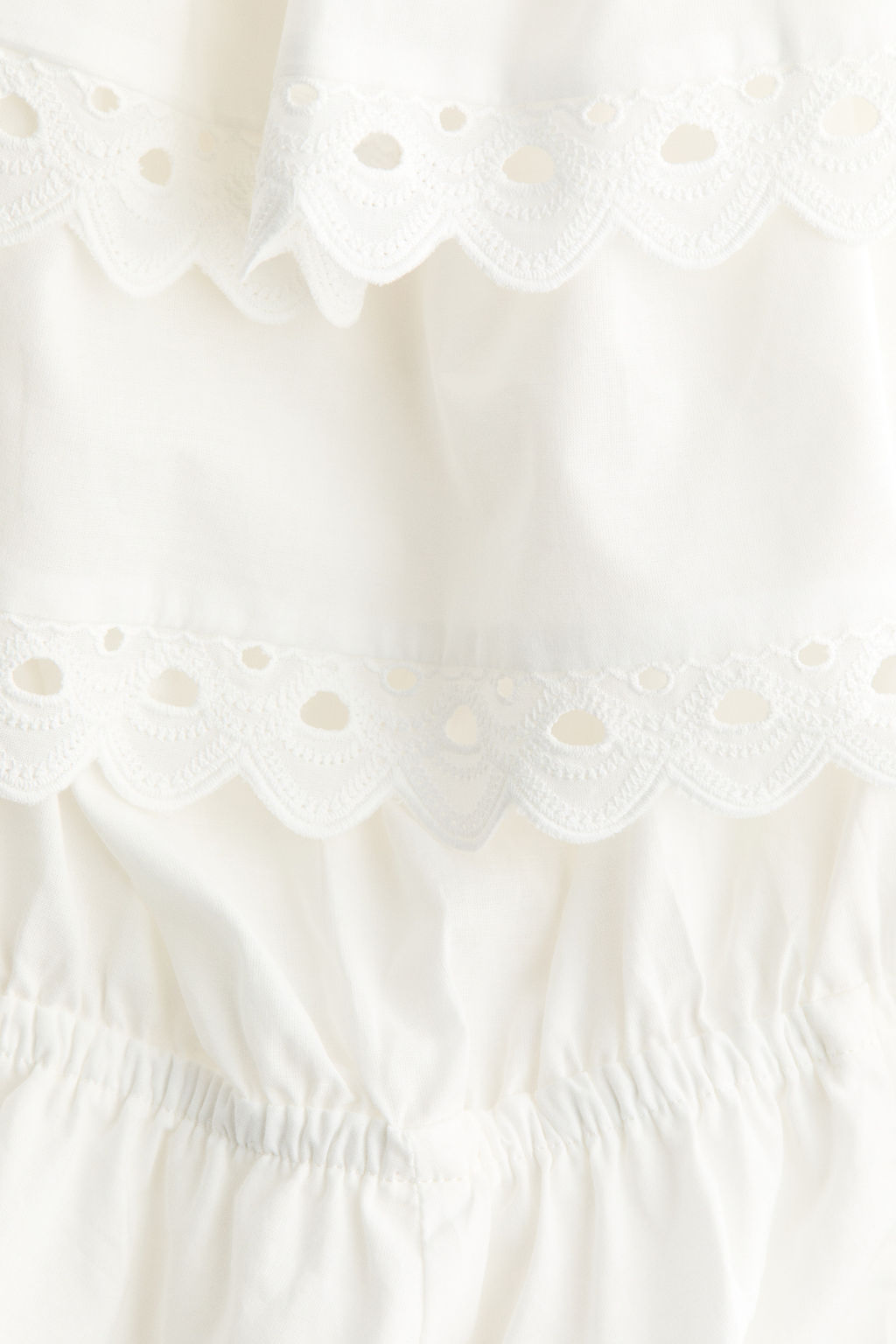 Mono corto off-the-shoulder con bordado ingl?s - H&m фото 4