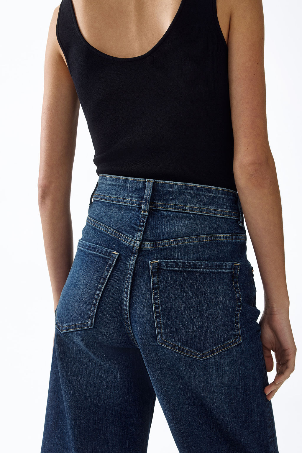 Wide High Waist Ankle Jeans - H&m фото 8