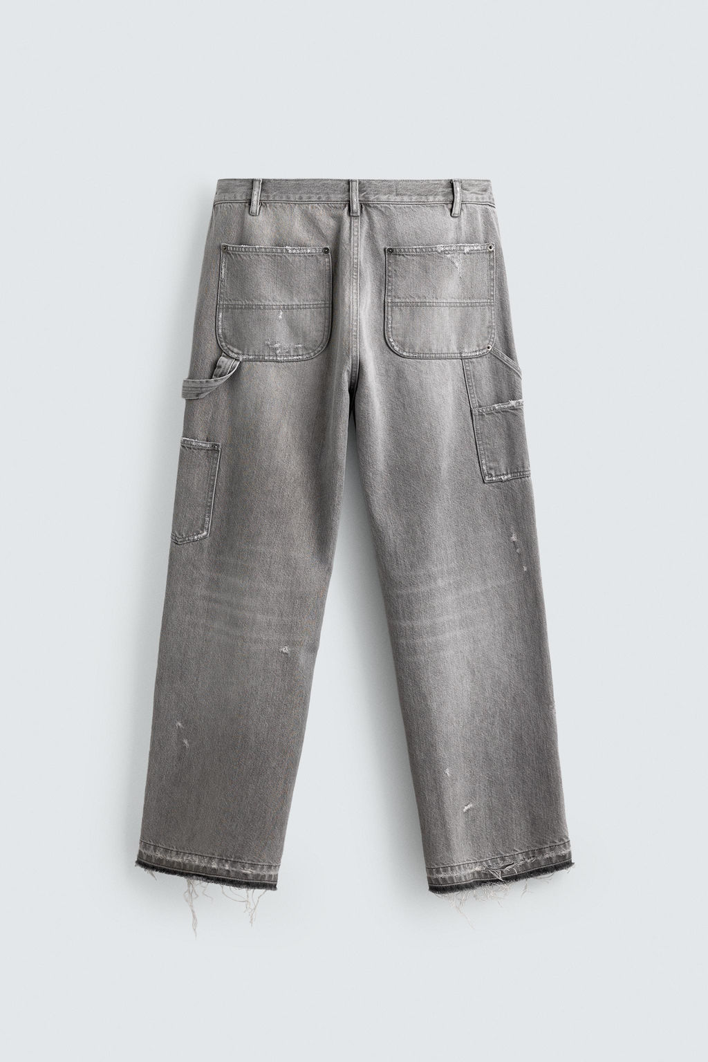 JEANS BOLSILLO CARPINTERO RELAXED FIT / Carb?n - Zara фото 9