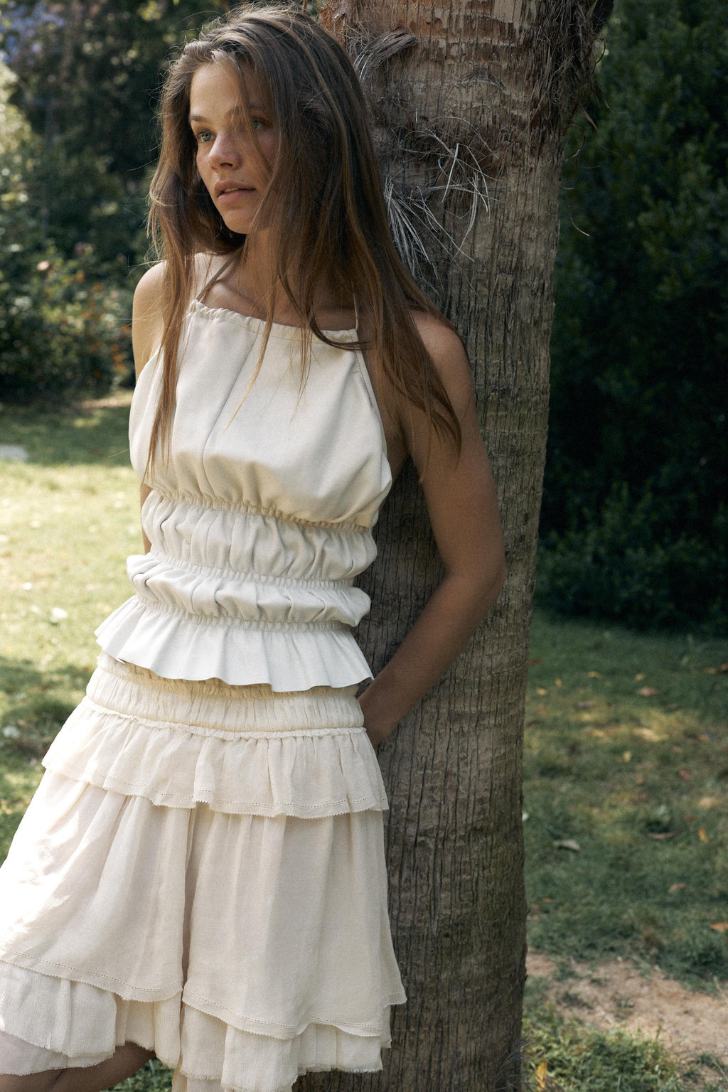 LIMITED EDITION GEORGETTE RUFFLE SKIRT - Zara фото 4