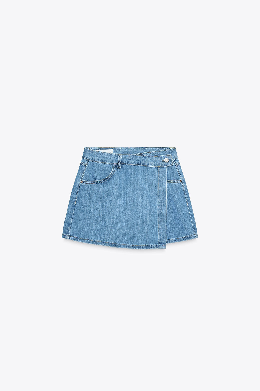 Z1975 WRAP DENIM SKORT - Zara фото 14