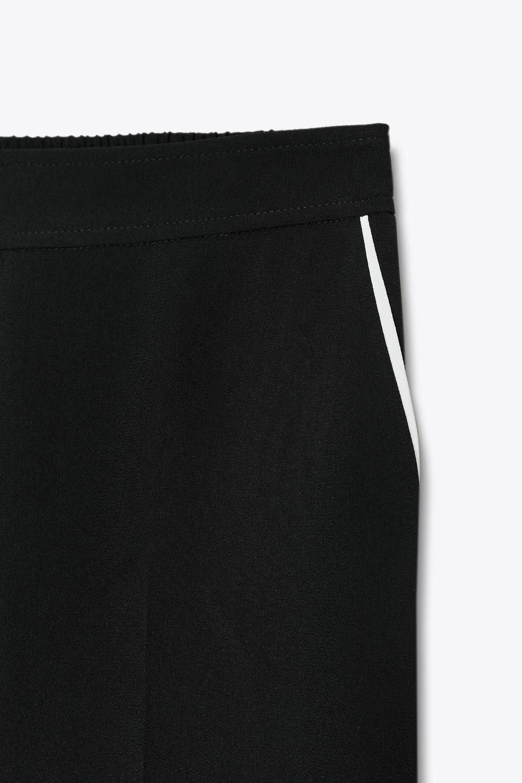 CONTRAST TRIM TROUSERS - Zara фото 11