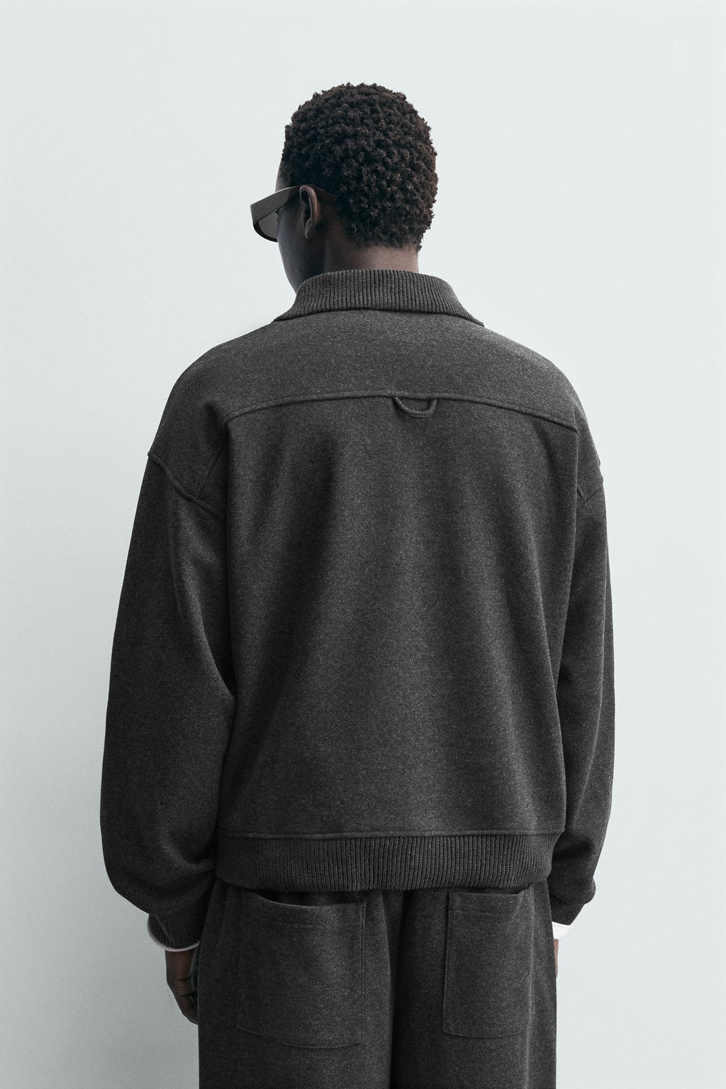 TEXTURED POLO SWEATSHIRT - Zara фото 11