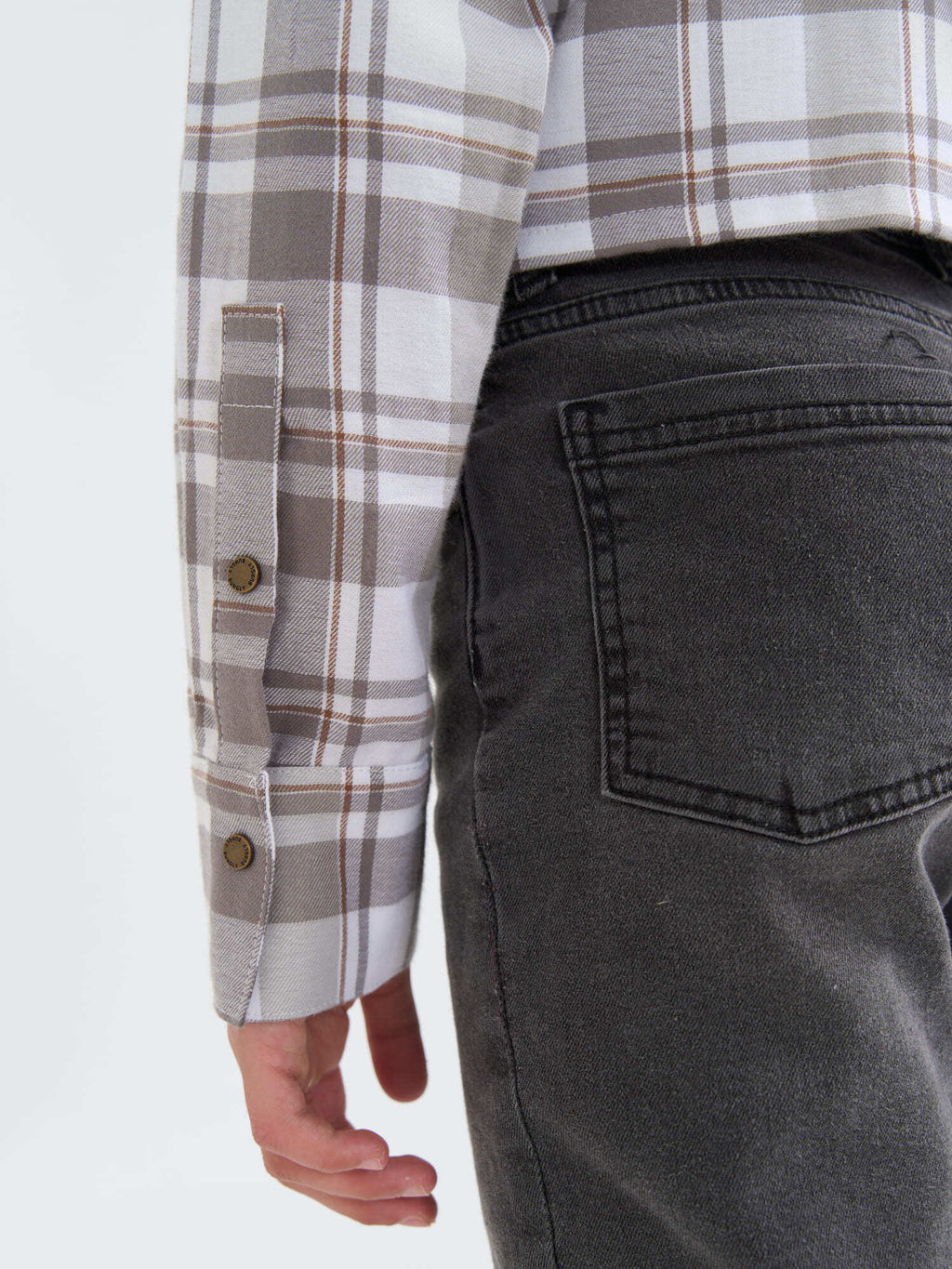 Рубашка фланелевая укороченная Дымка 7+ - Bungly фото 5