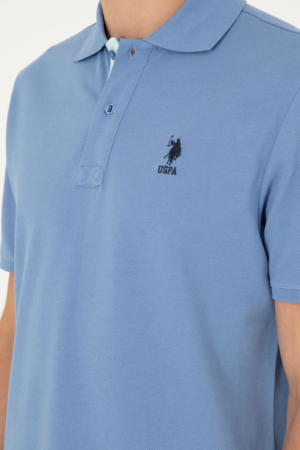 Мужская темно-синяя базовая футболка Неожиданная скидка в корзине - U.s. polo assn фото 7