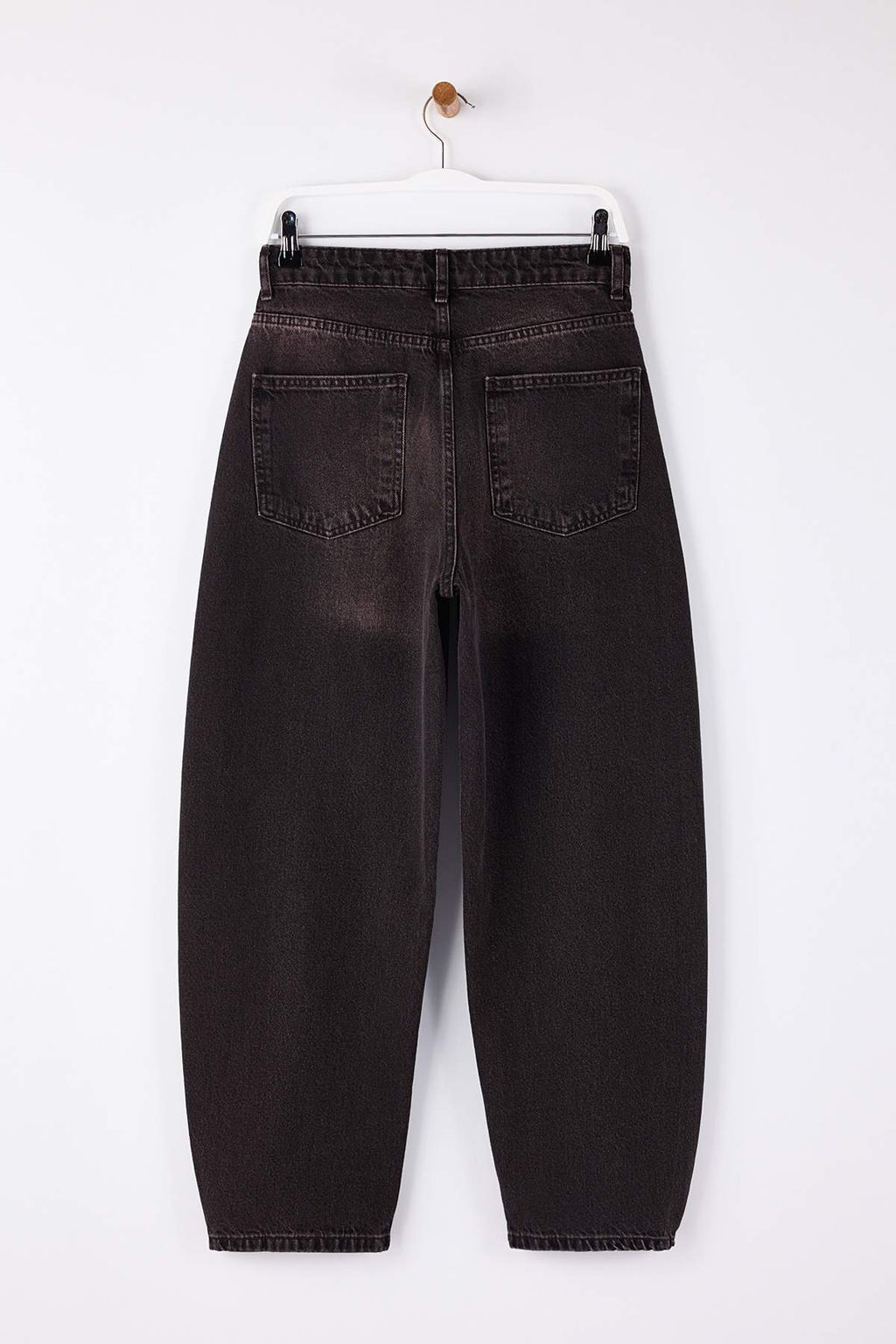 Kahverengi Vintage Y?kama Yuksek Bel Baggy Jeans TWOSS26JE00016 - Trendyolmilla фото 2