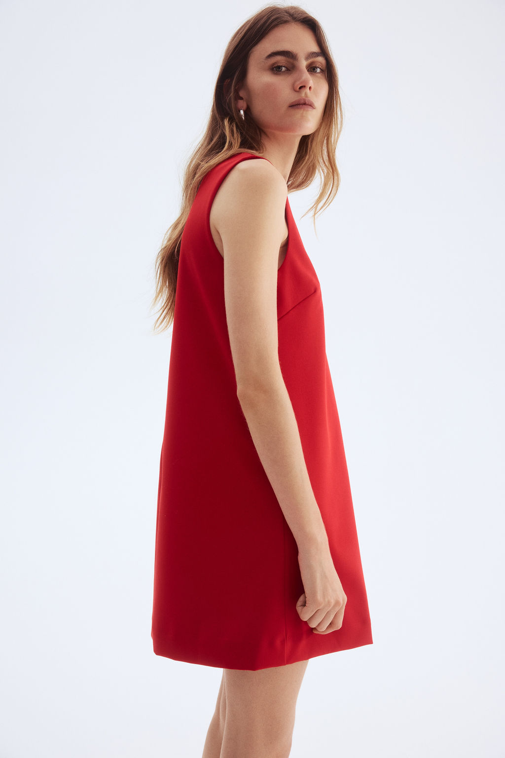 Vestido liso de sarga - H&m фото 8