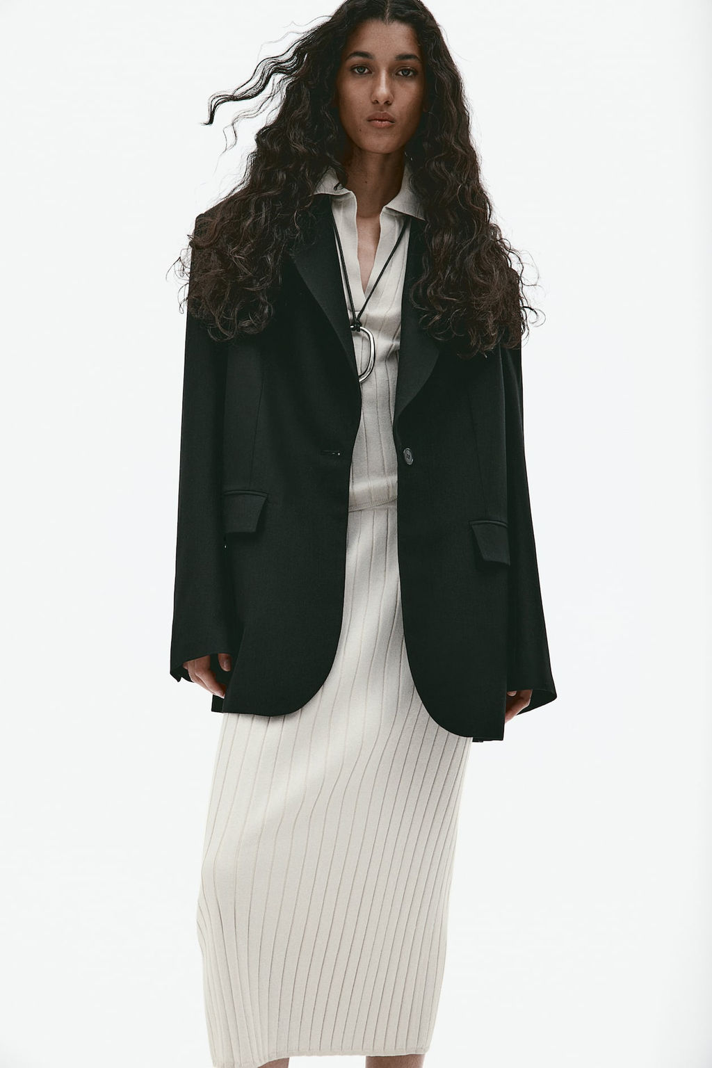 Falda en punto de canale - H&m фото 3