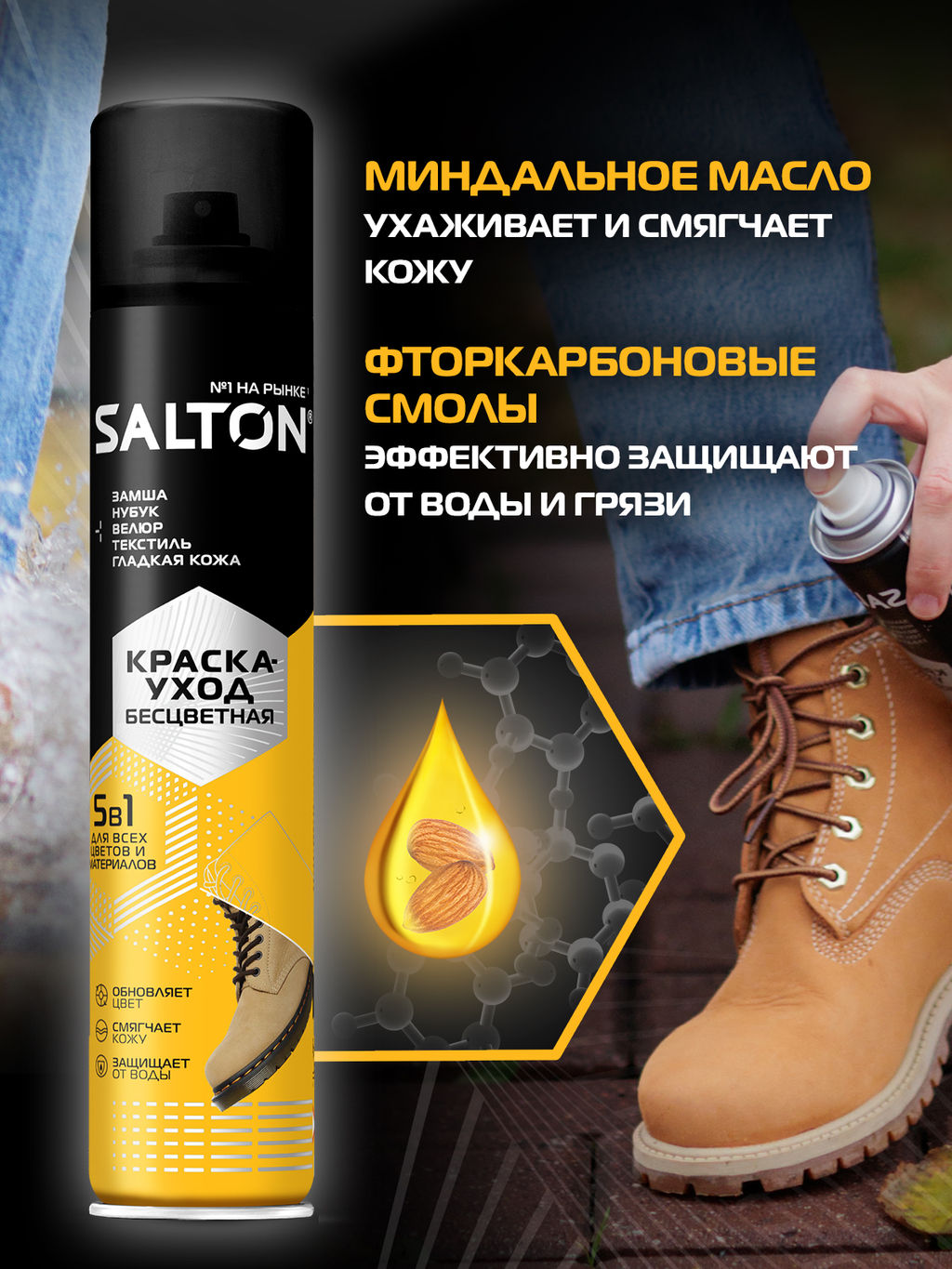 Salton Краска-уход 190 мл (Бесцветный) (6) NDs  фото 5