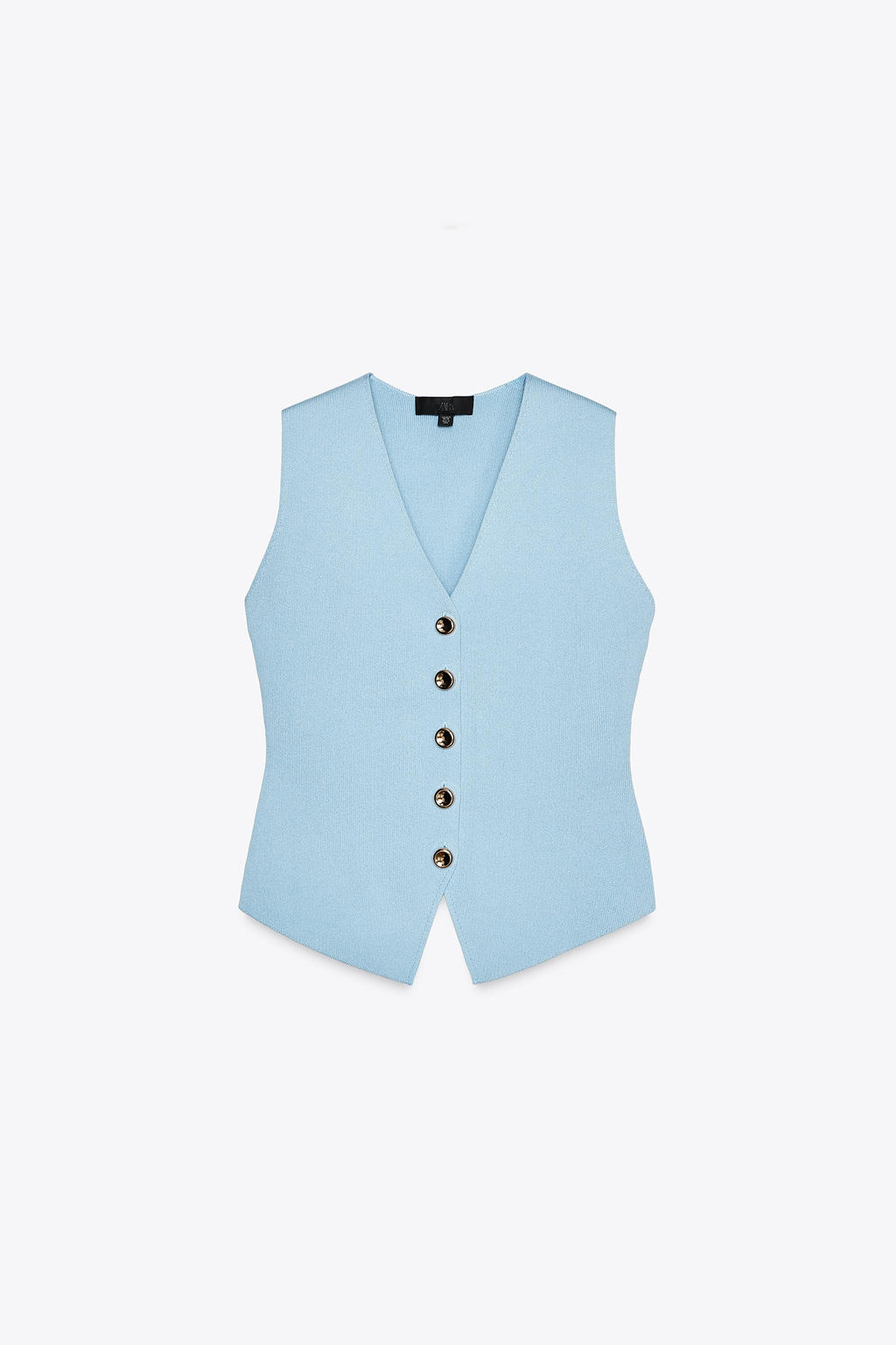 PLAIN KNIT WAISTCOAT TOP - Zara фото 37