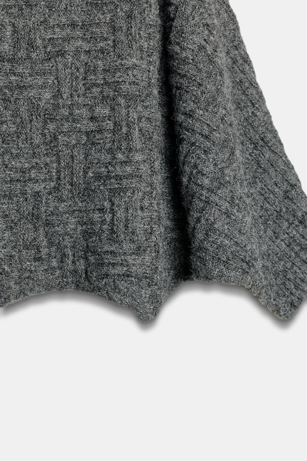ASYMMETRIC TEXTURED KNIT JUMPER - Zara фото 6