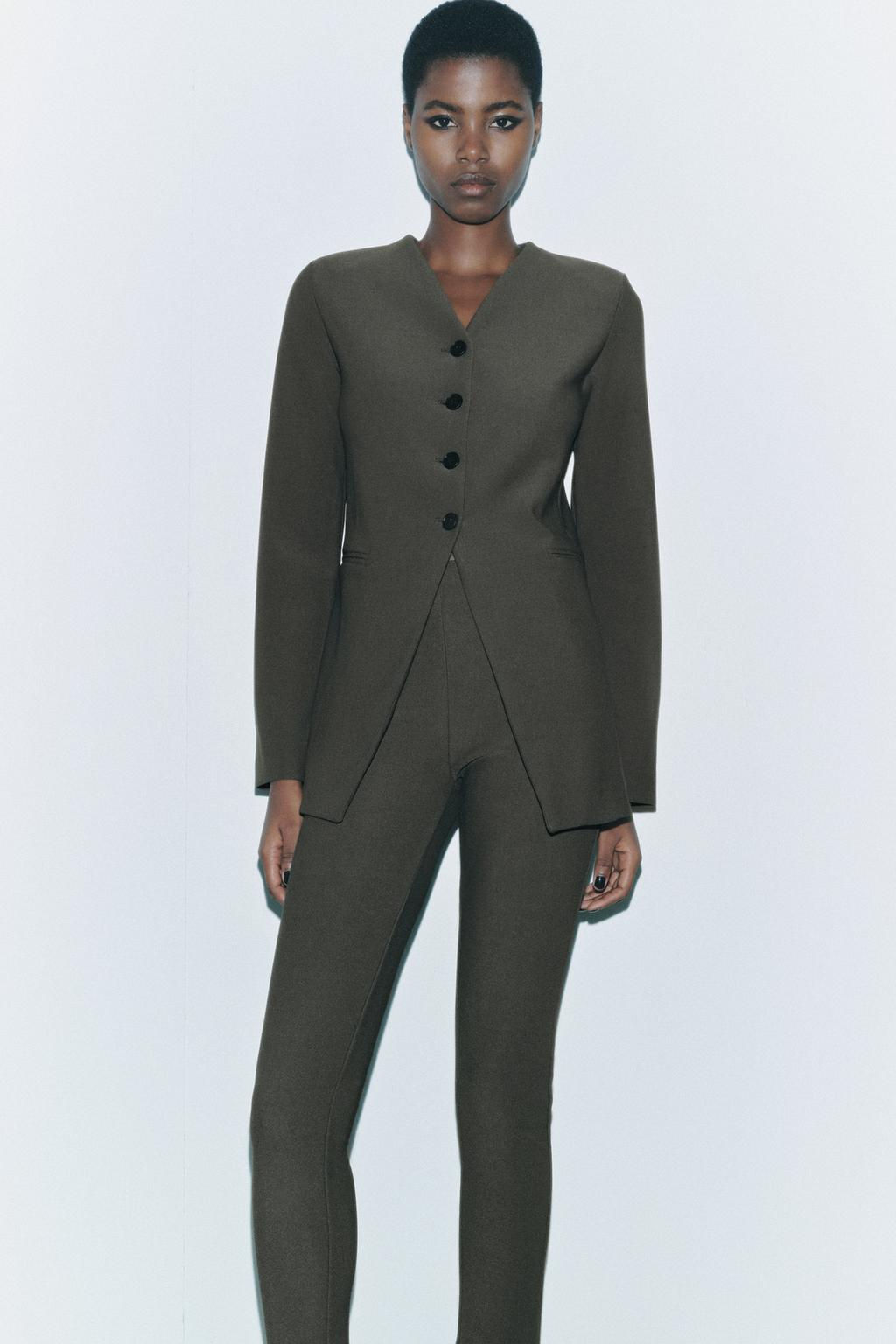 POCKET CREPE BLAZER - Zara фото 3