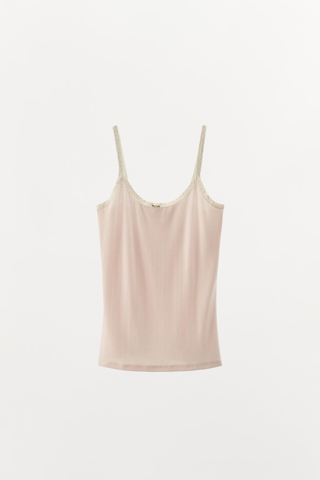 POINTELLE LACE STRAPPY TOP - Zara фото 4