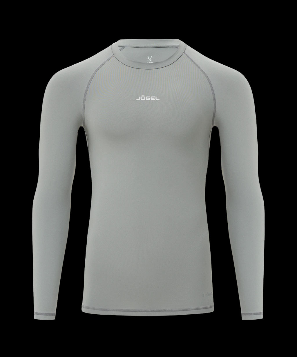Футболка компрессионная с длинным рукавом JOGEL PerFormDRY Baselayer LS Tee, серый  фото 2