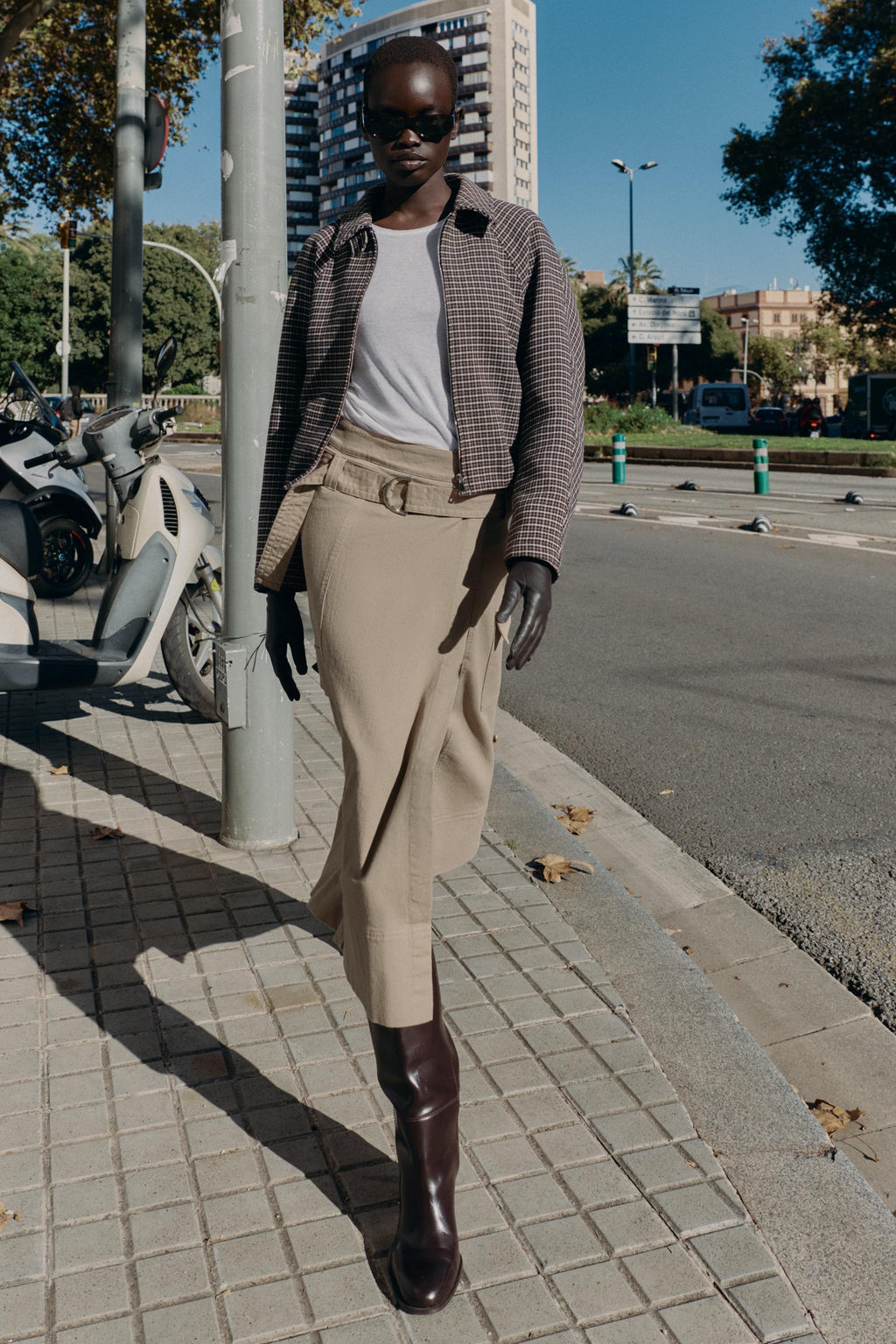 HOUNDSTOOTH QUILTED BOMBER JACKET - Zara фото 2