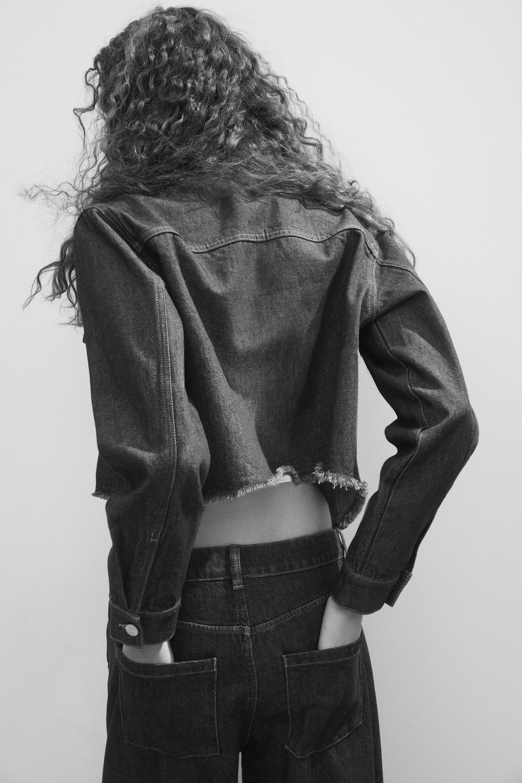 Cazadora denim cropped - H&m фото 3