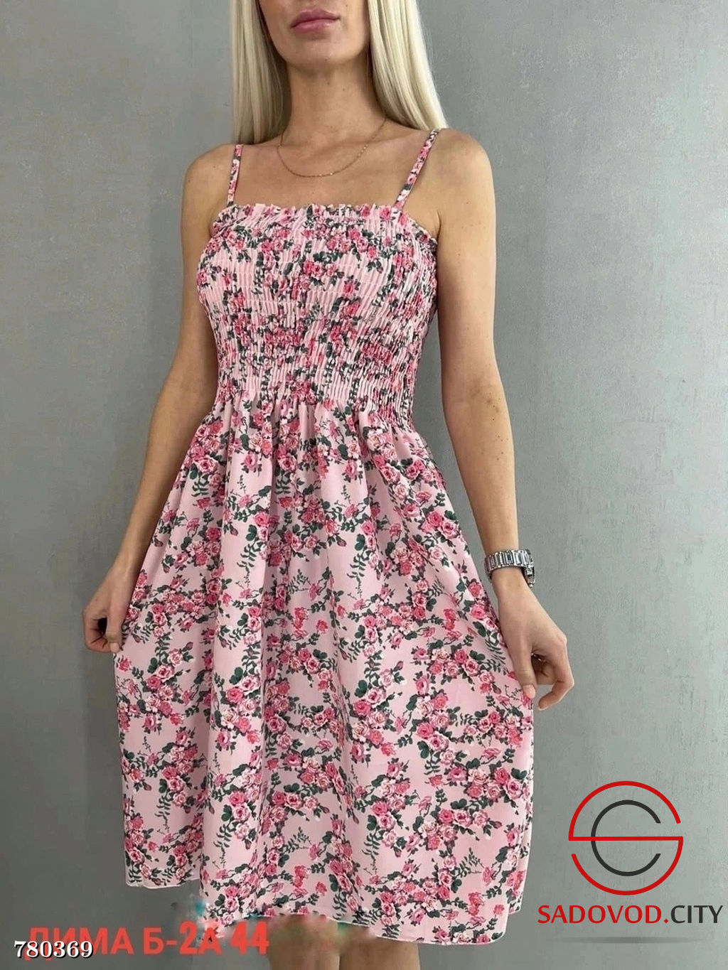 Женское летнее платье с цветочным принтом - Bruno фото 7